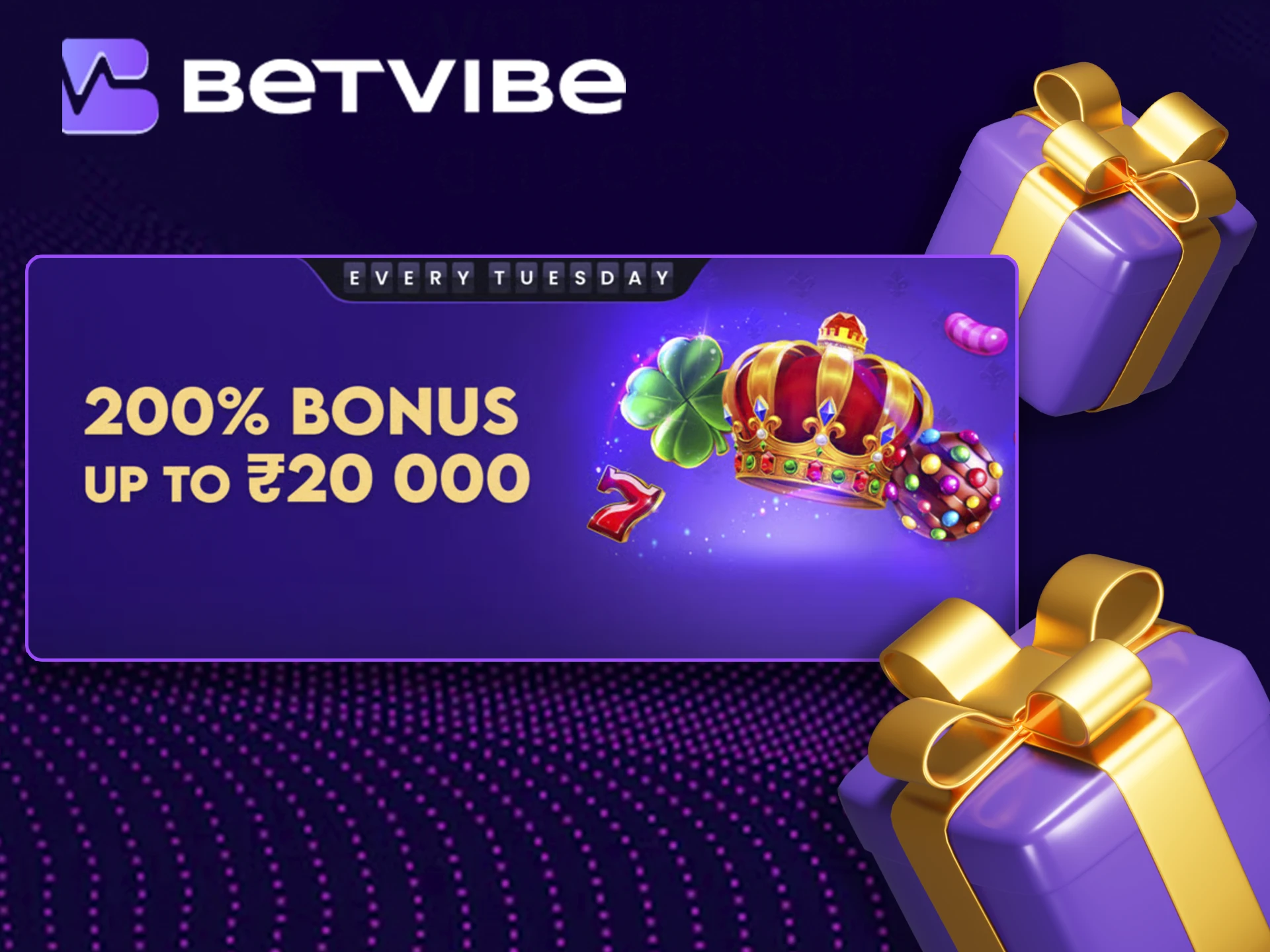 Don't miss another Tuesday to bet with a bonus from BetVibe.