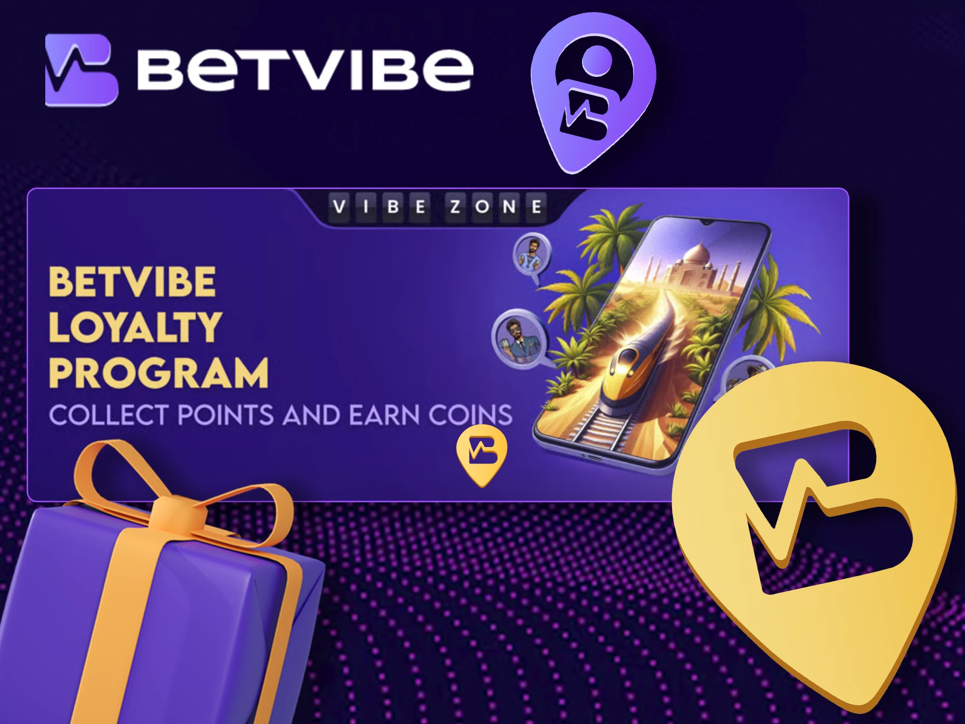 Dive into the BetVibe zone using the bonus.