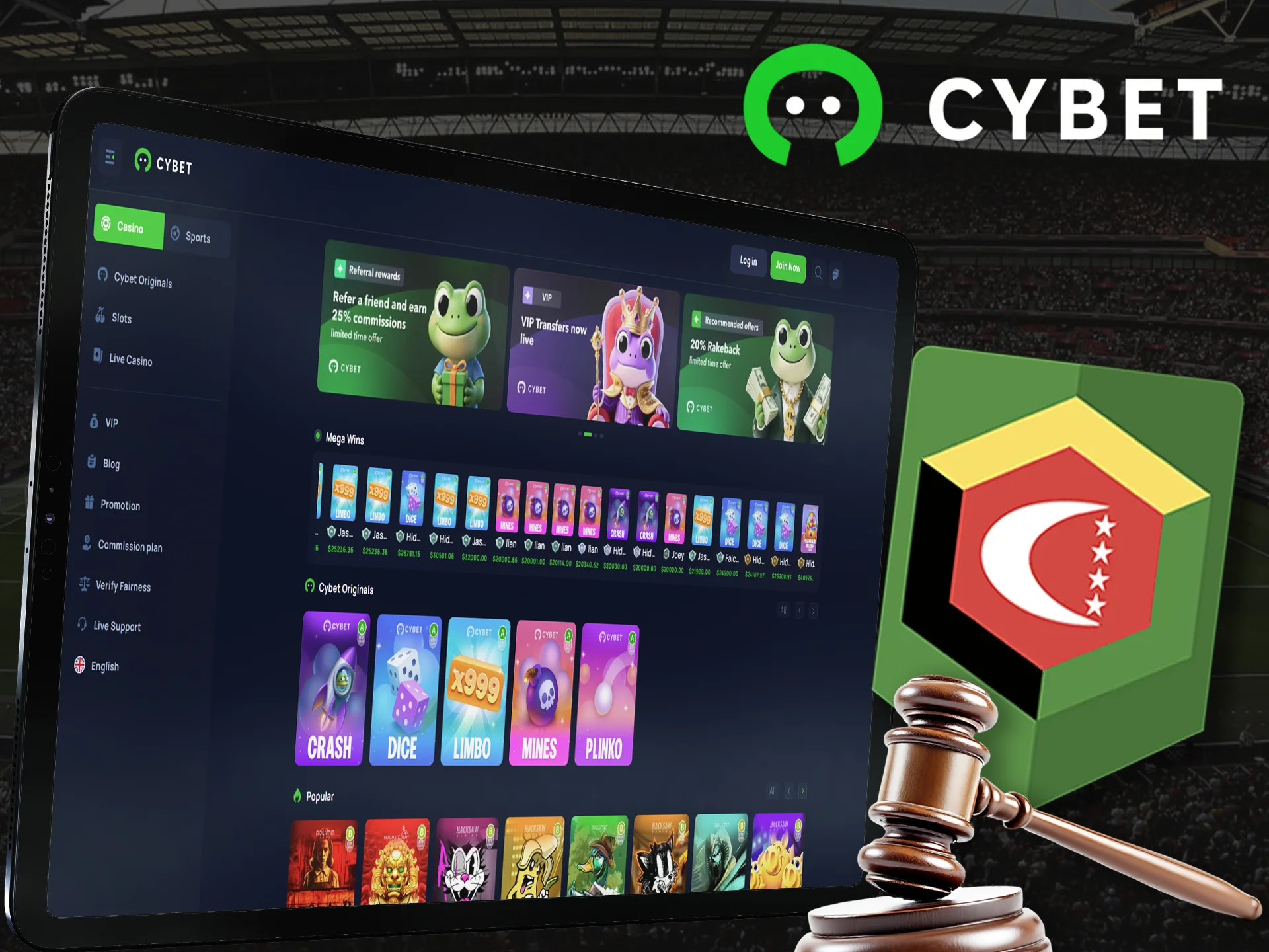 Cybet is legal for its users in India.
