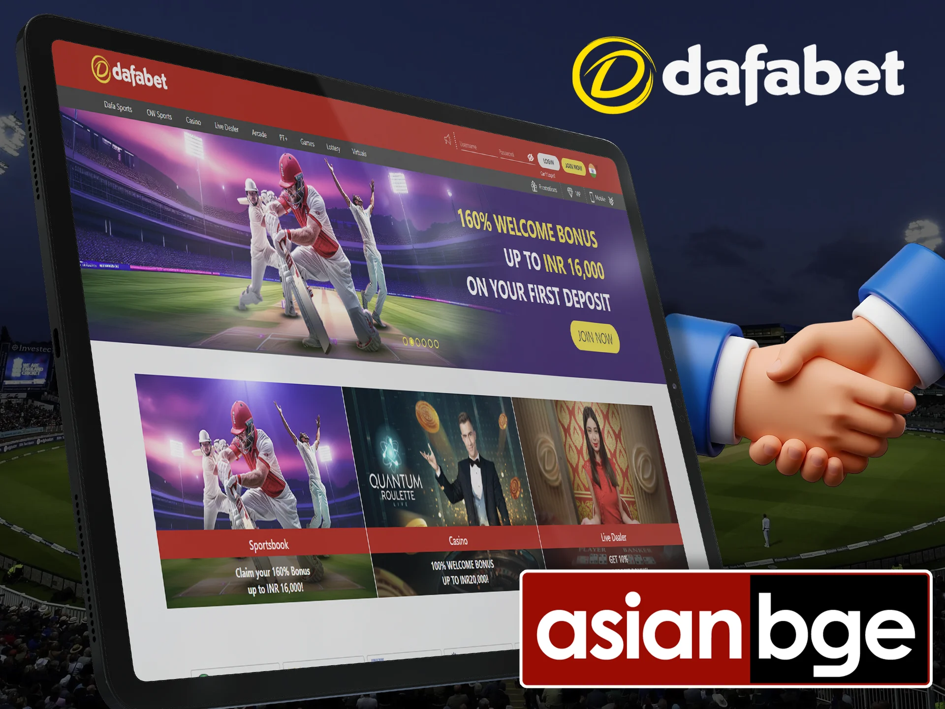 Find out more about Dafabet's cooperation with other companies.