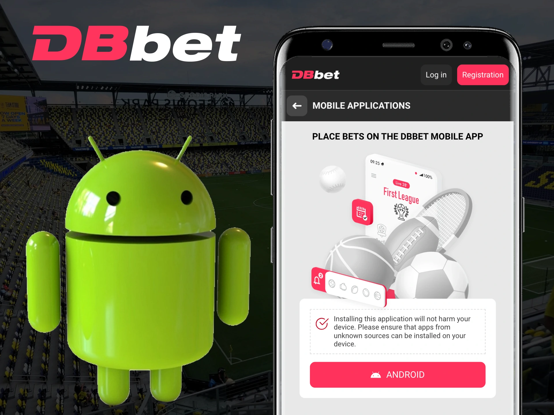 Get quick access to bets with the DbBet Android app.