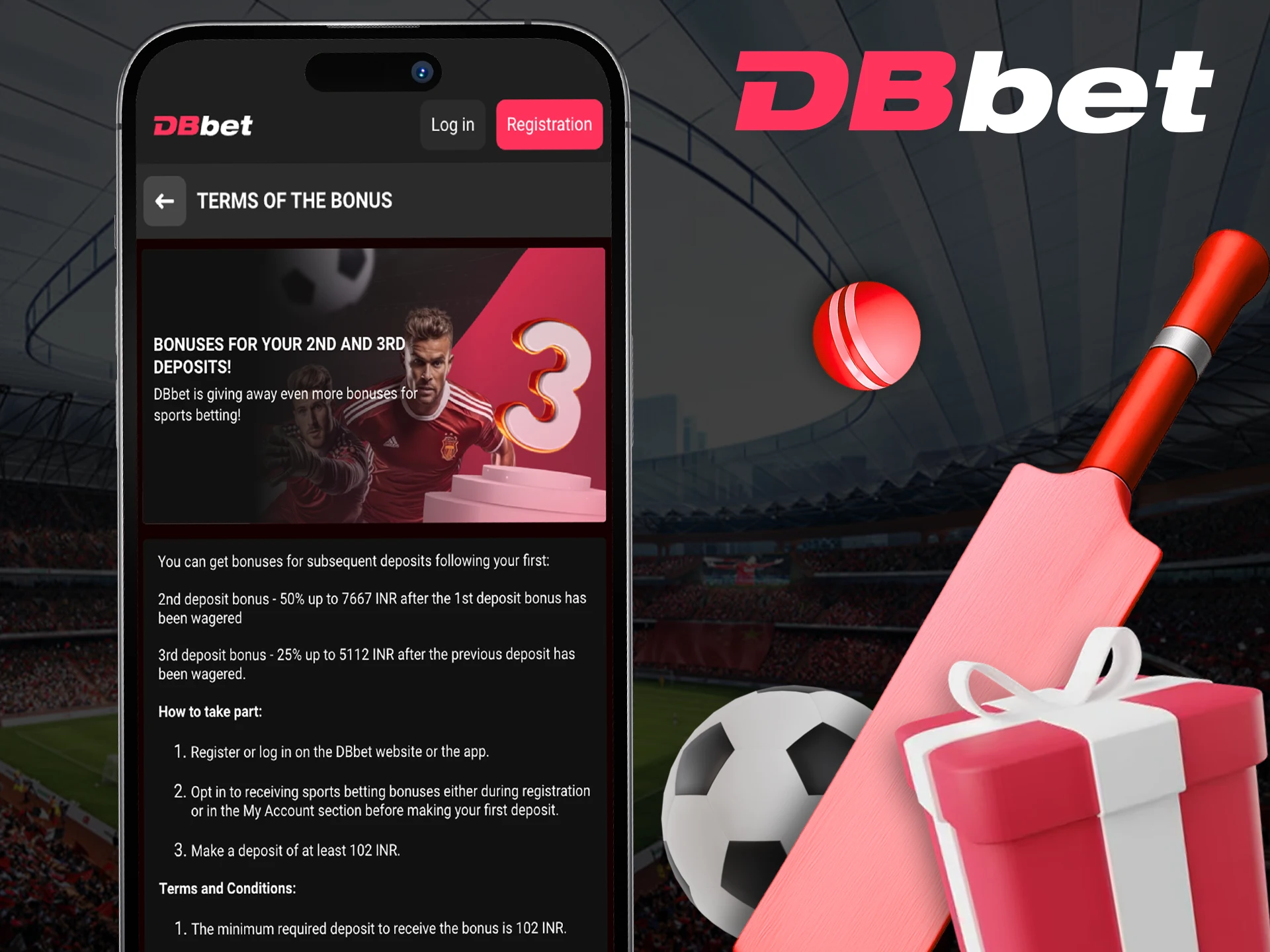 Use the bonus from DbBet for your winning sports bets.