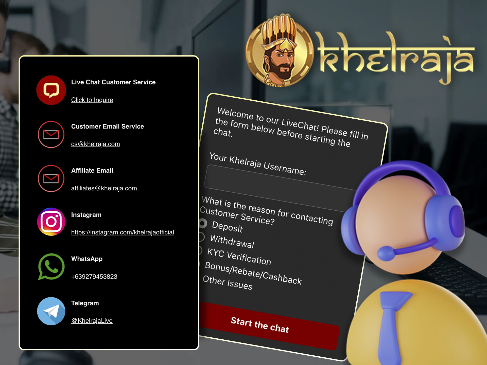 Please use Khelraja support for payment issues.