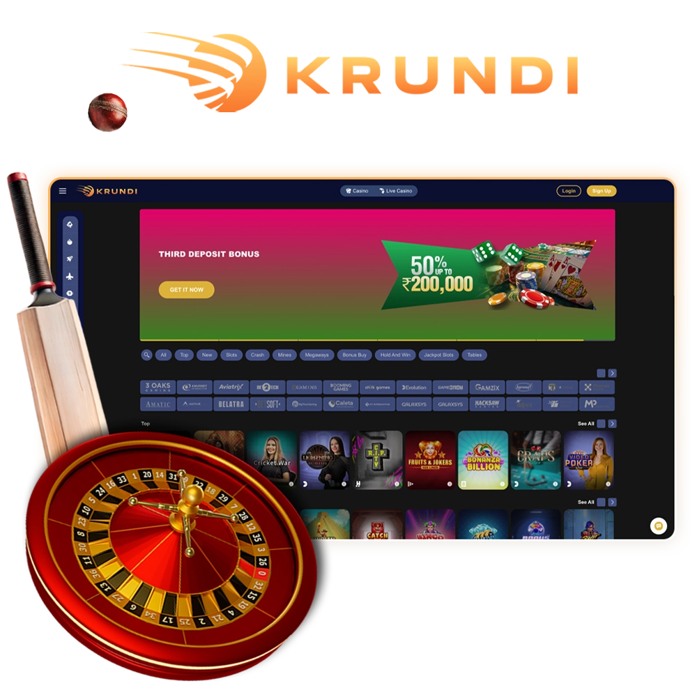 Get a closer look at Krundi in sports betting and casino betting.