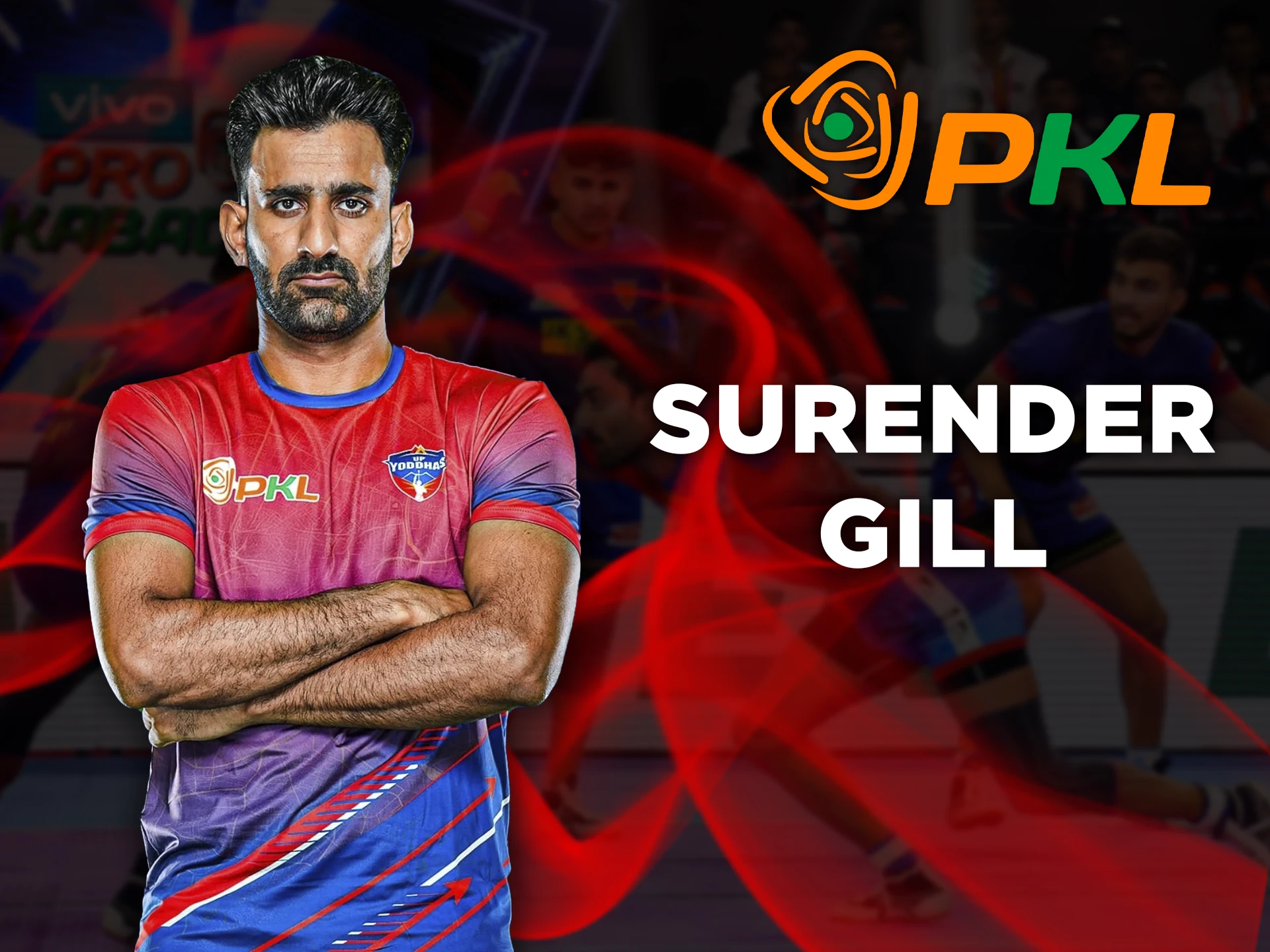Legendary players like Surender Gill await you in PKL betting.