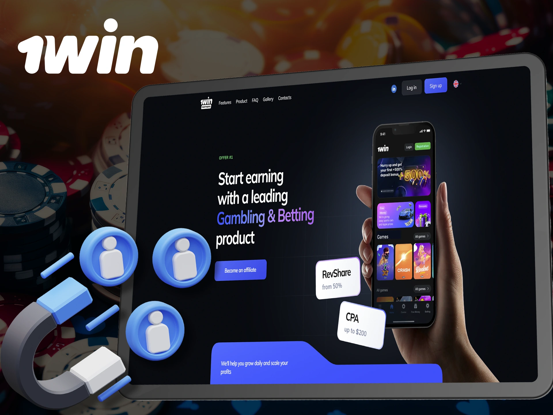 Earn more with 1Win Affiliate Program.