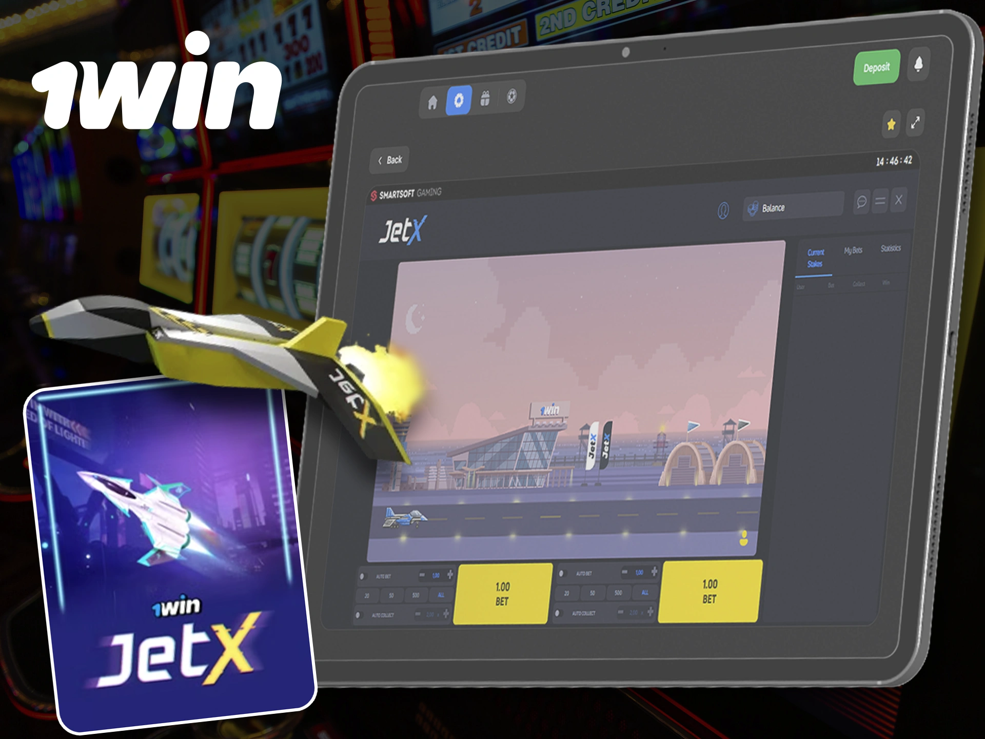 Play JetX at 1Win and see how far you can go.