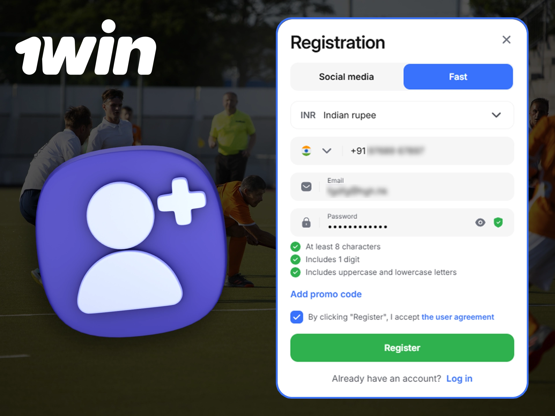 Complete a simple registration on the 1Win betting site and discover all the capabilities of the gaming platform.