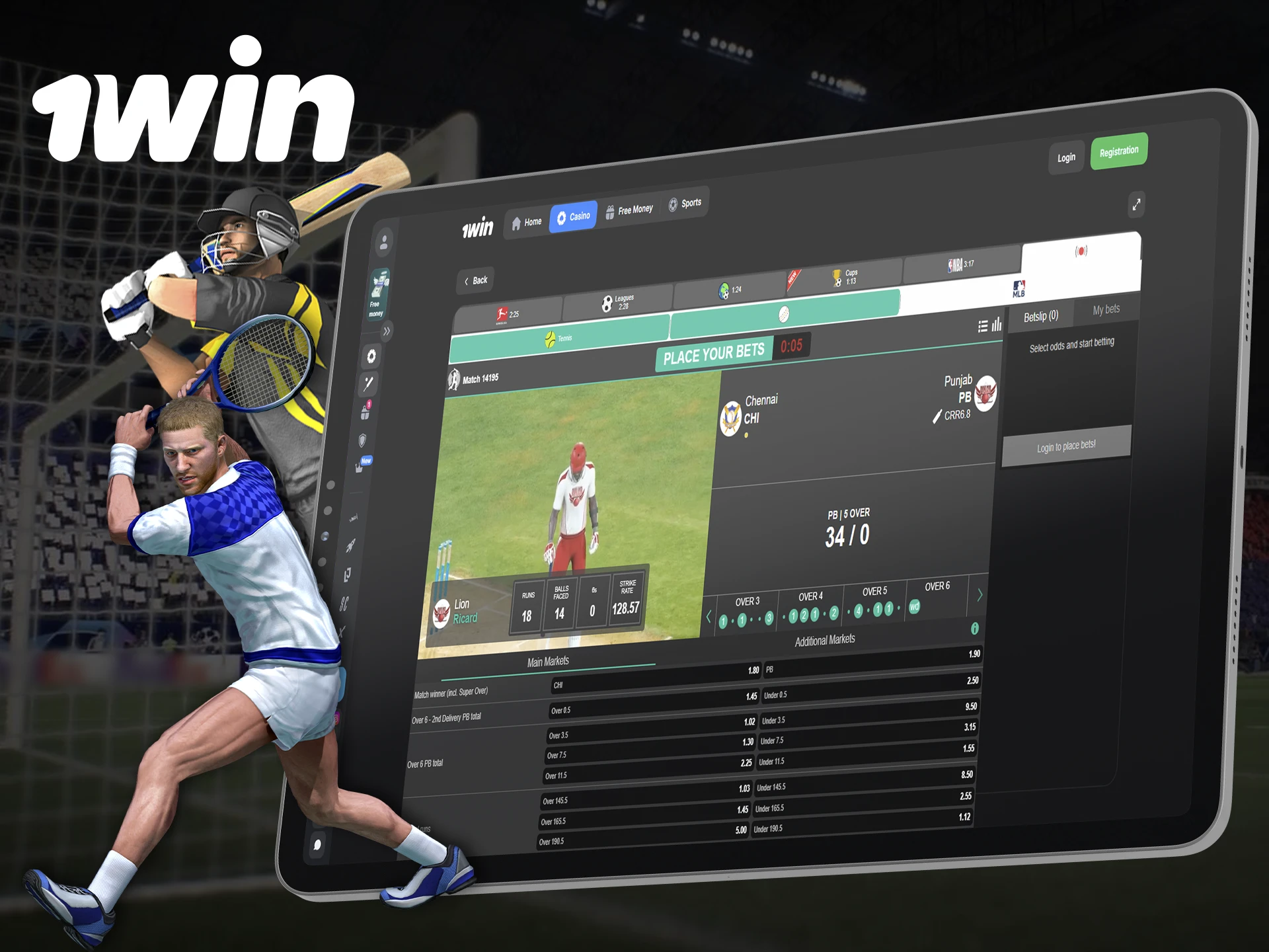 Virtual sports are popular among 1Win players.