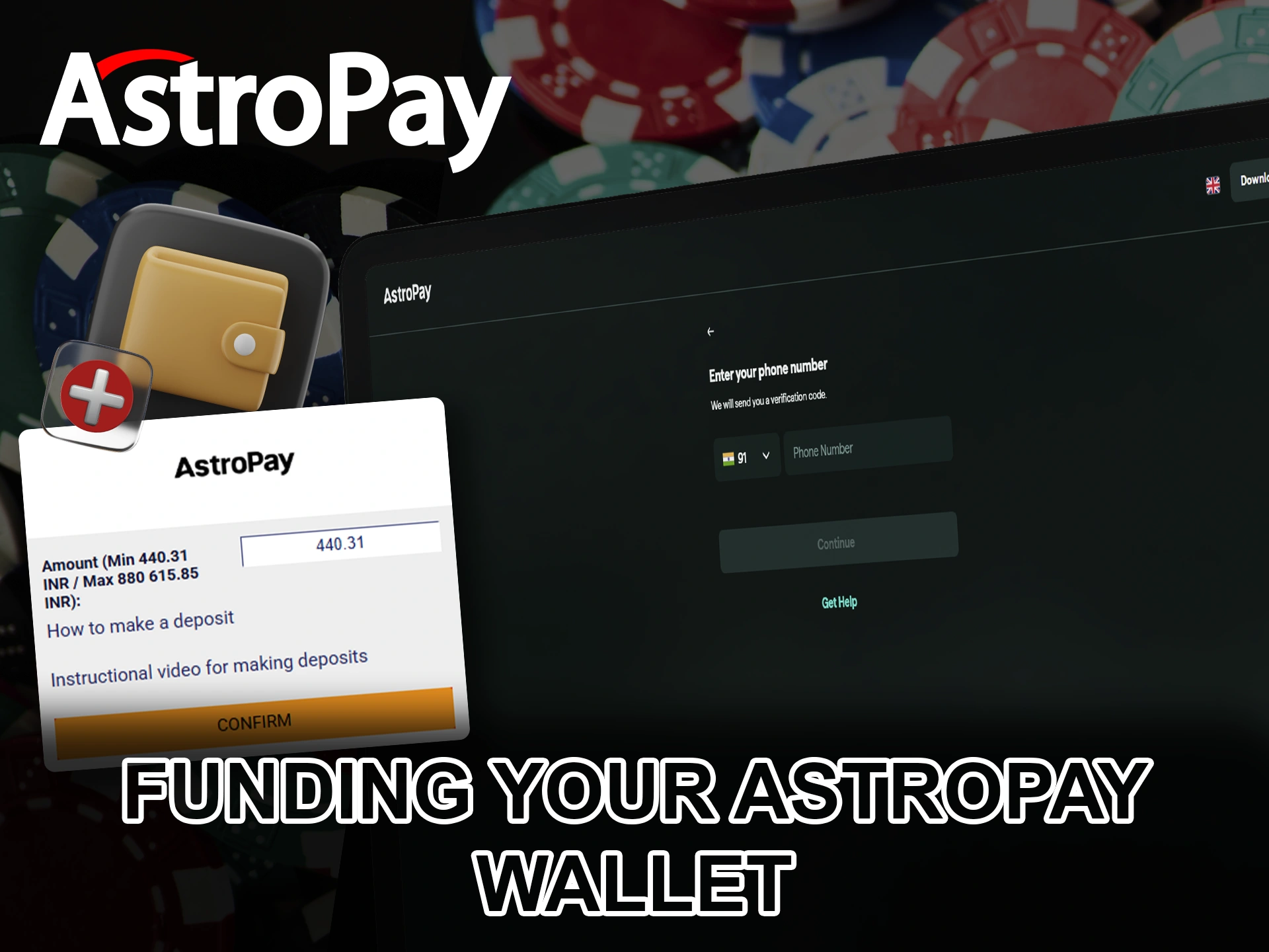 Add a personal account in your personal AstroPay wallet.