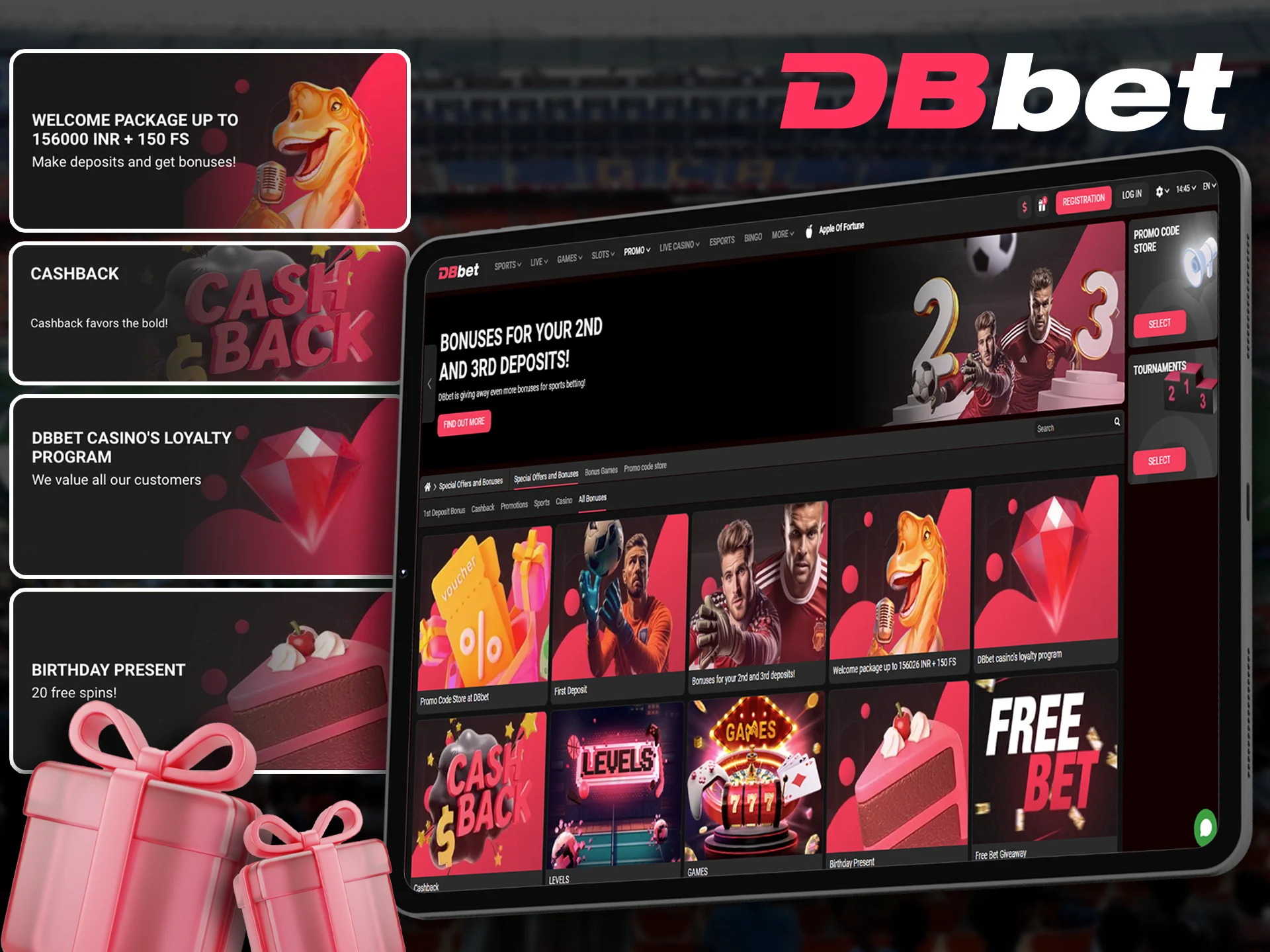 DBbet is ready to welcome you with welcome bonuses for your bets.
