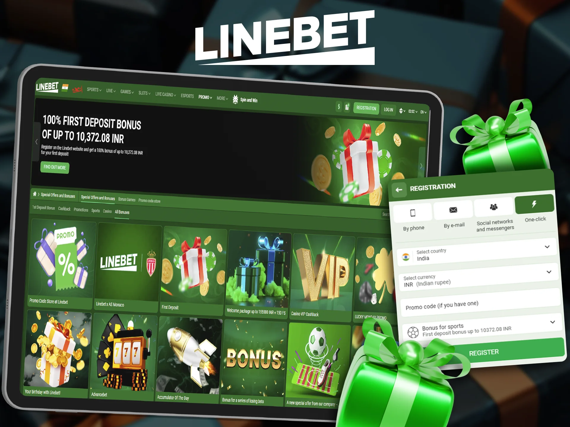 Don't miss out on Linebet bonuses for your first bets.