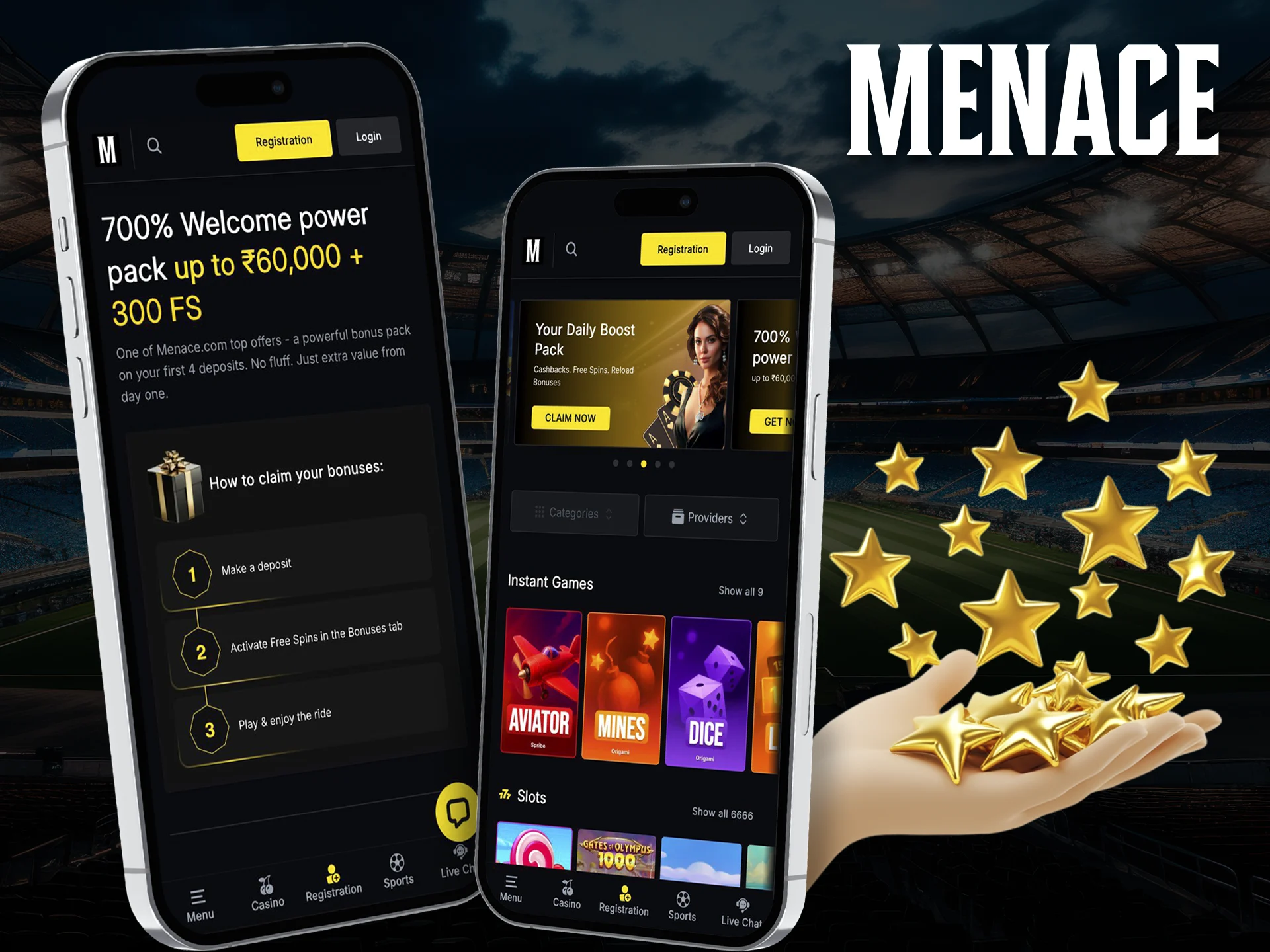 Get a lot of benefits by installing and starting playing Menace King.