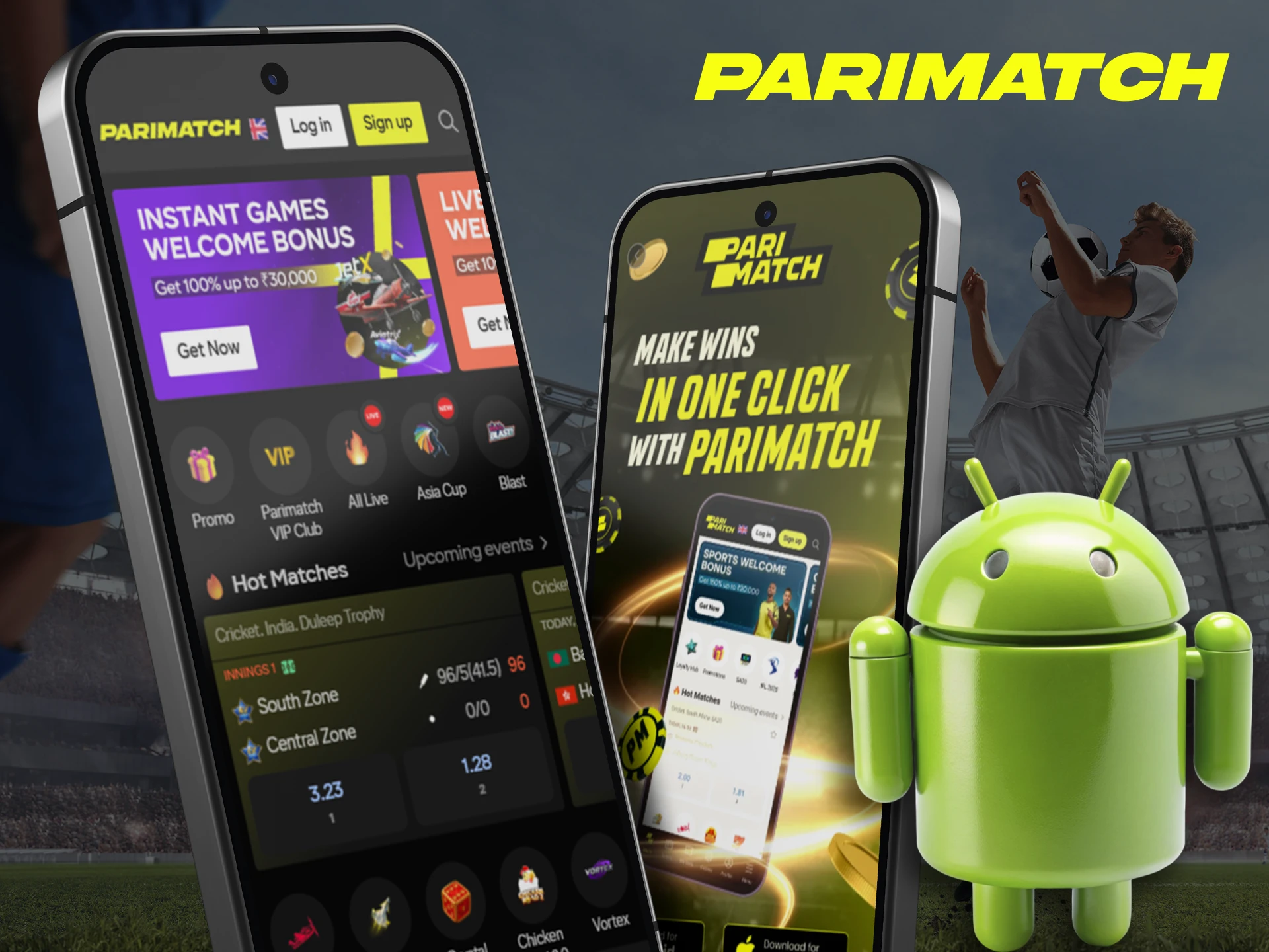 Bookmaker Parimatch has developed an application for Android devices so that our users can optimize the betting process.