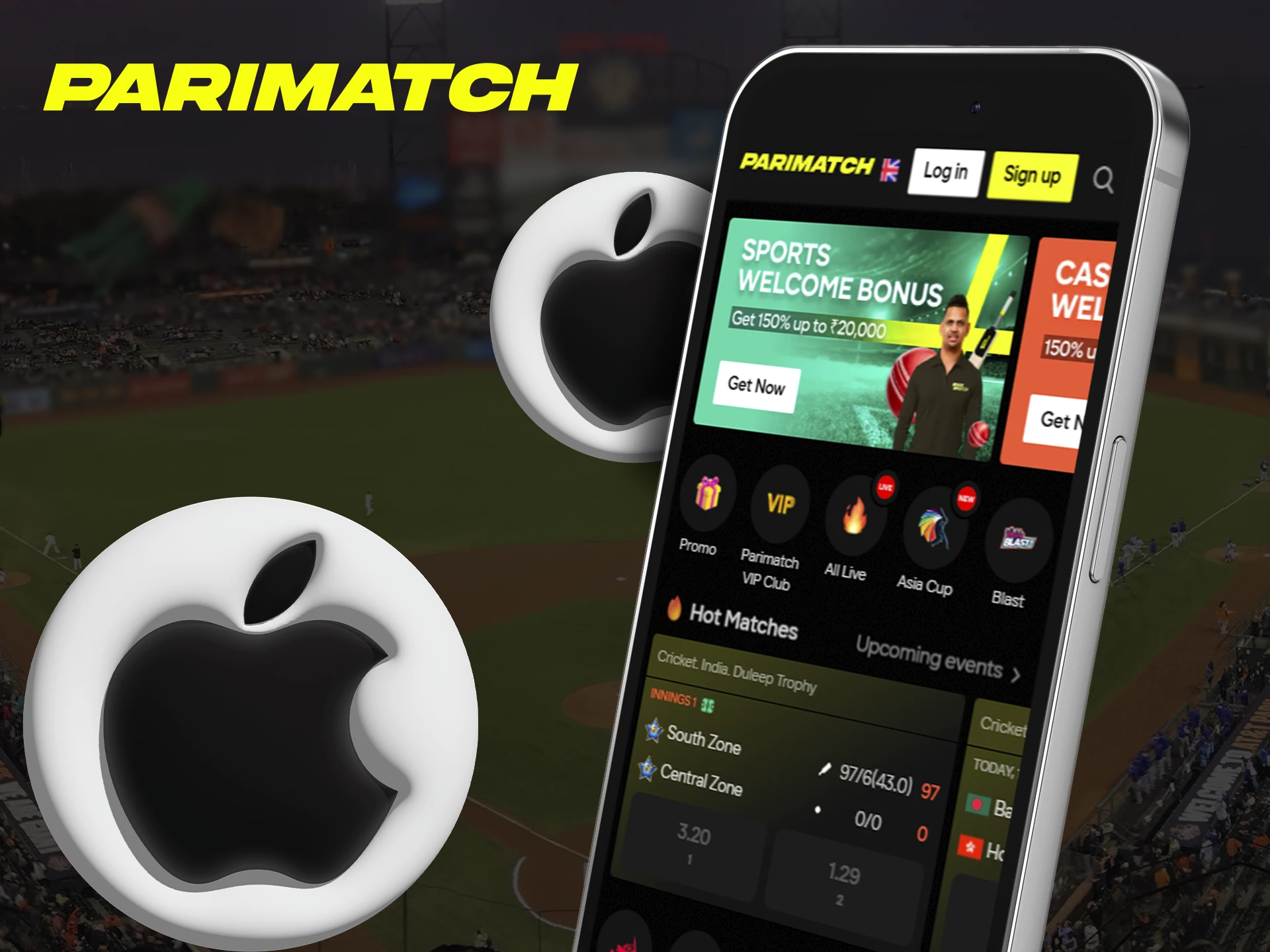 Start using the iOS betting and casino app from the Parimatch sportsbook and enjoy an optimized gaming process.