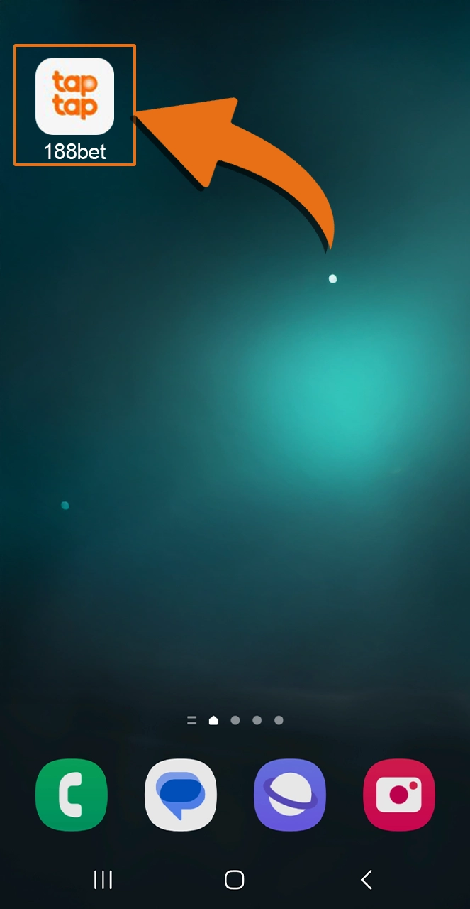 Go to the home screen and open the 188bet app.