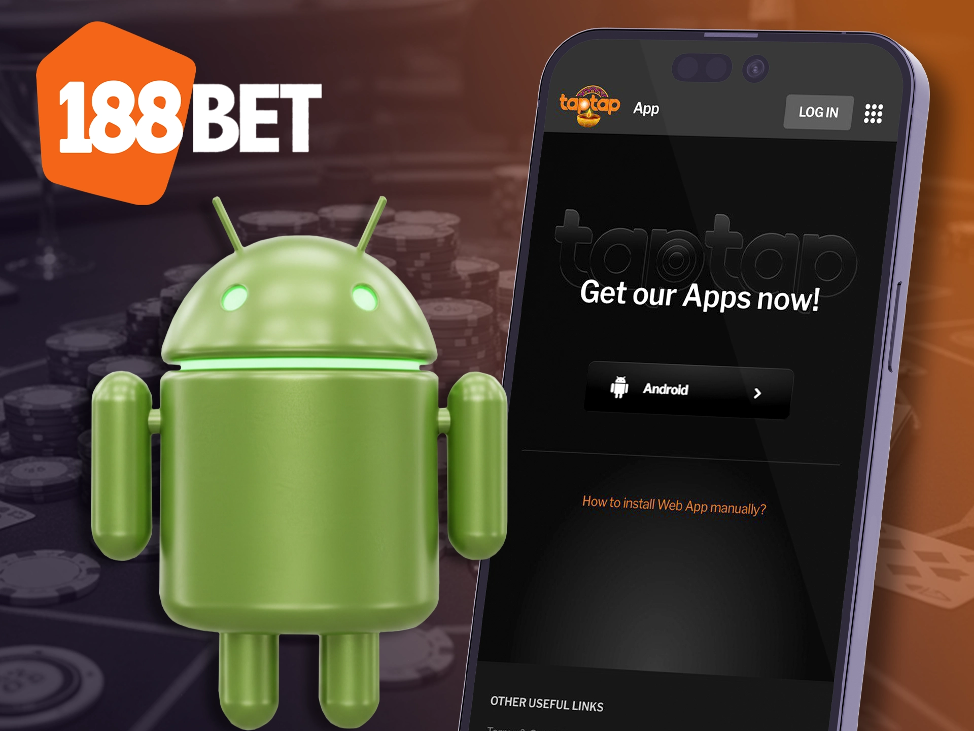 Get quick access to betting with the 188bet Android app.