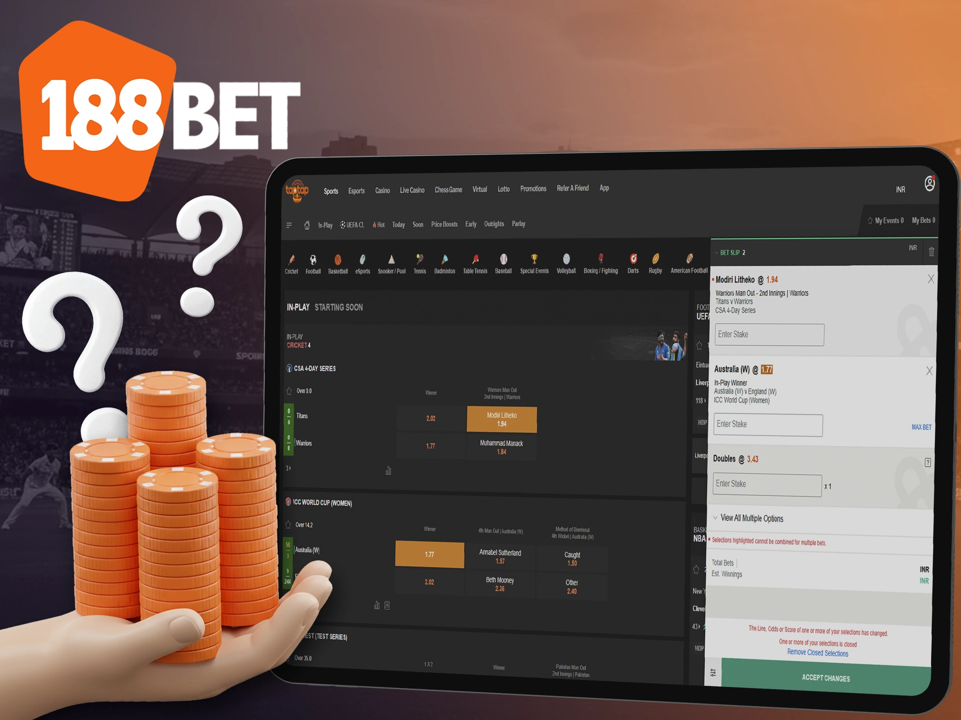 Find out how to start betting right now at 188bet.
