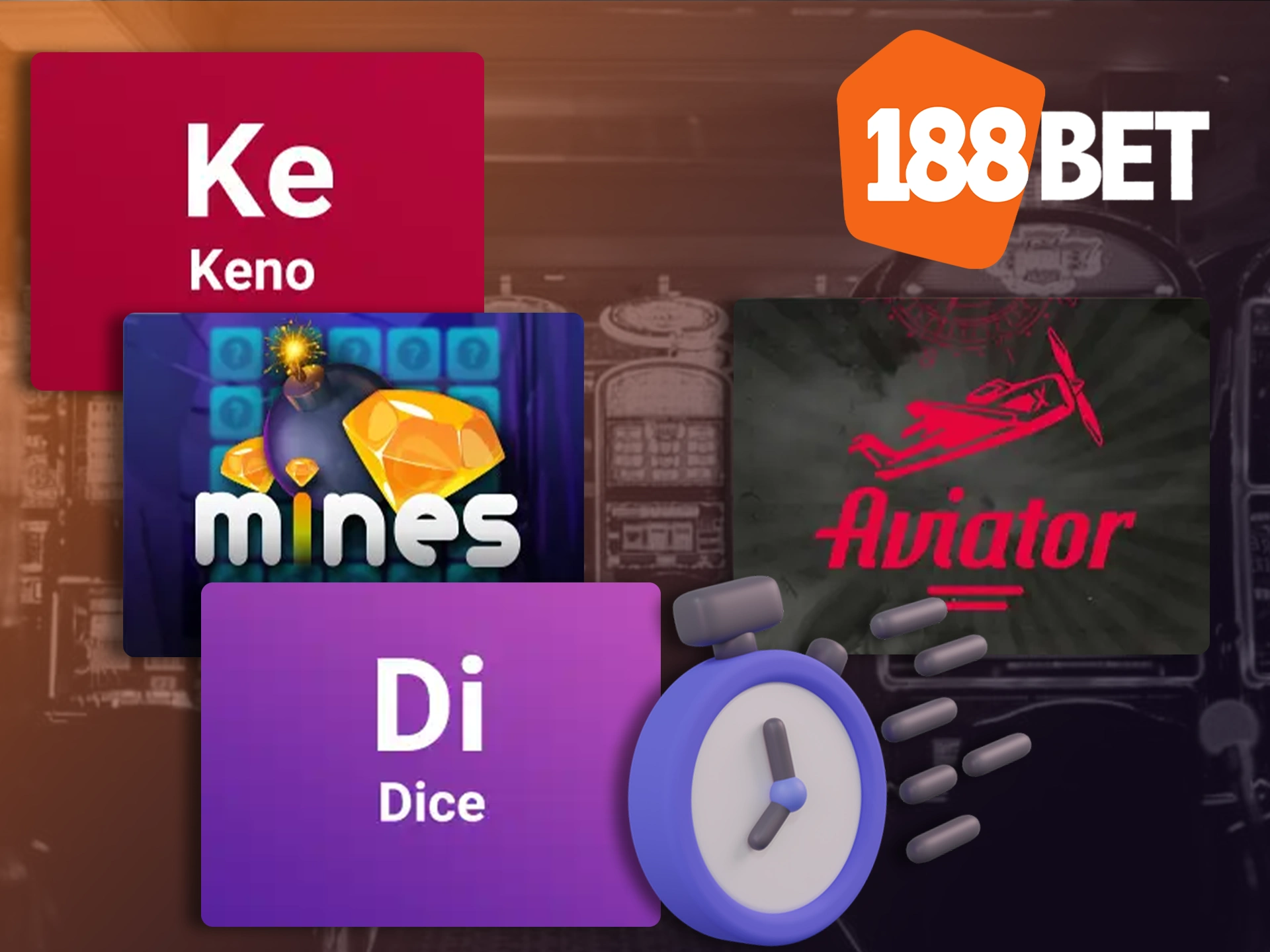 Play fast games and win fast with 188bet.