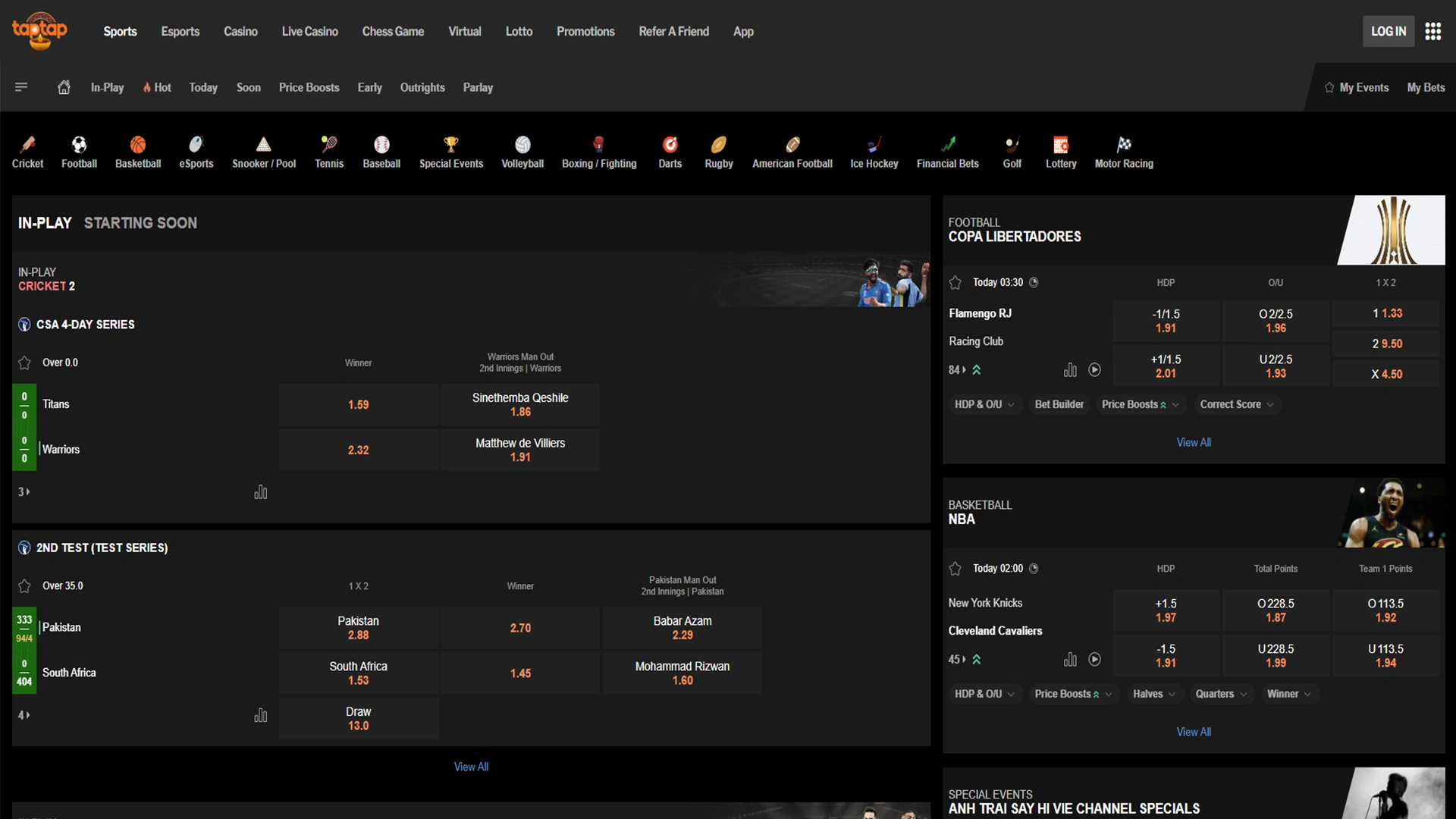 Get the best sports odds only at 188bet.