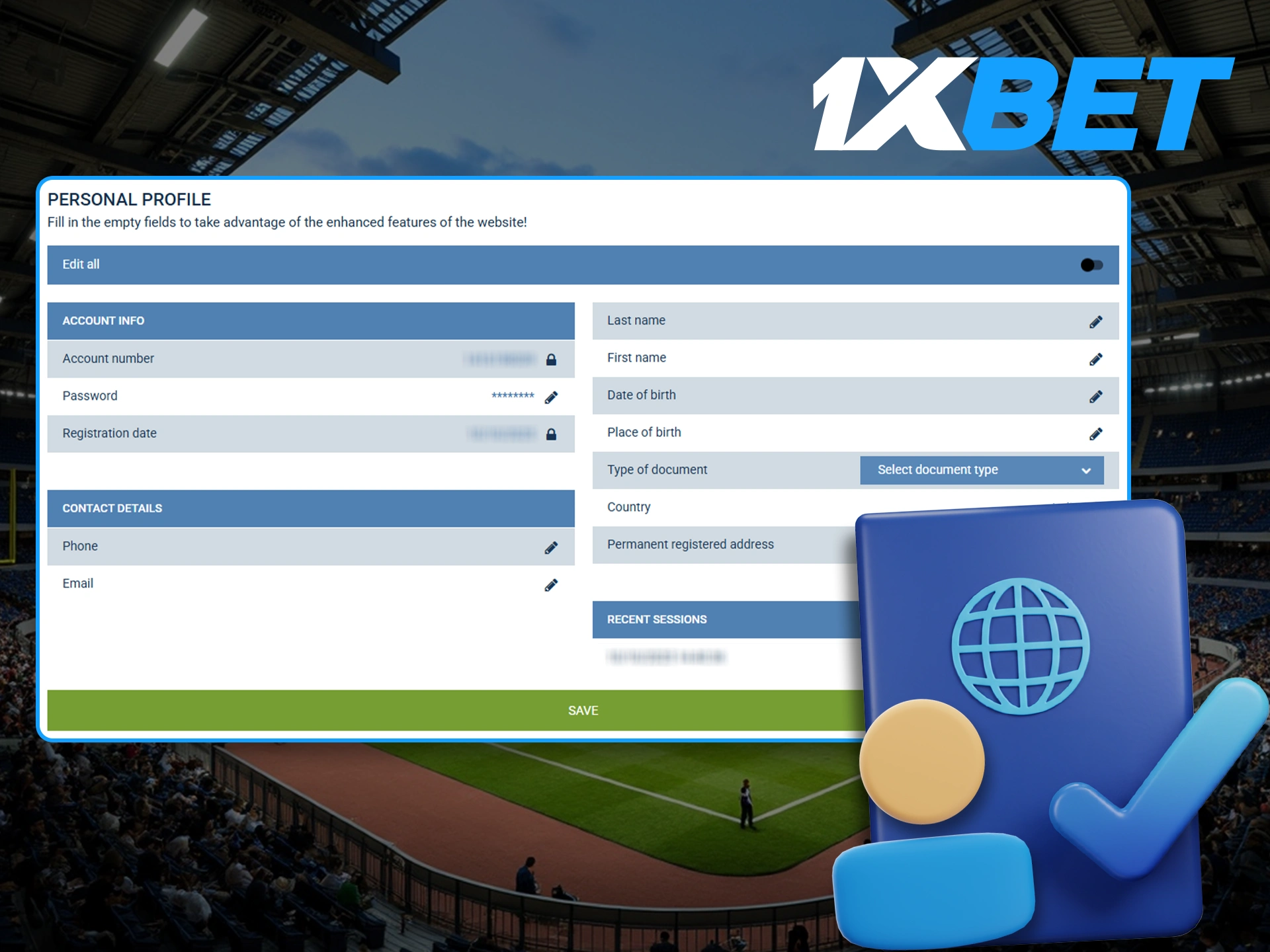 Carefully consider verification after which you will get new features of 1xBet site and instant withdrawal.