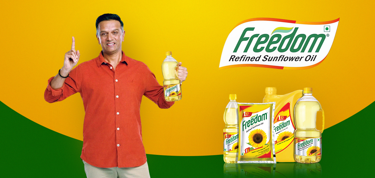 Rahul Dravid Freedom Refined Sunflower Oil