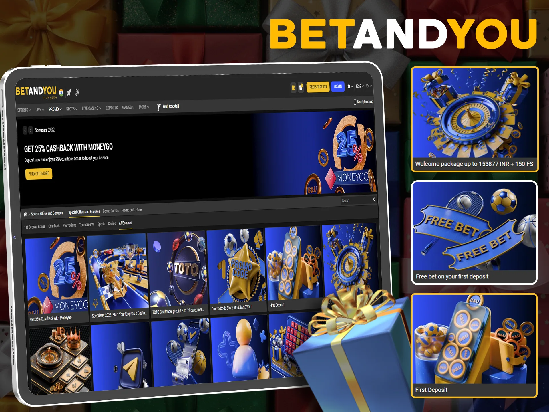 Become a new Betandyou user and get great welcome bonuses.