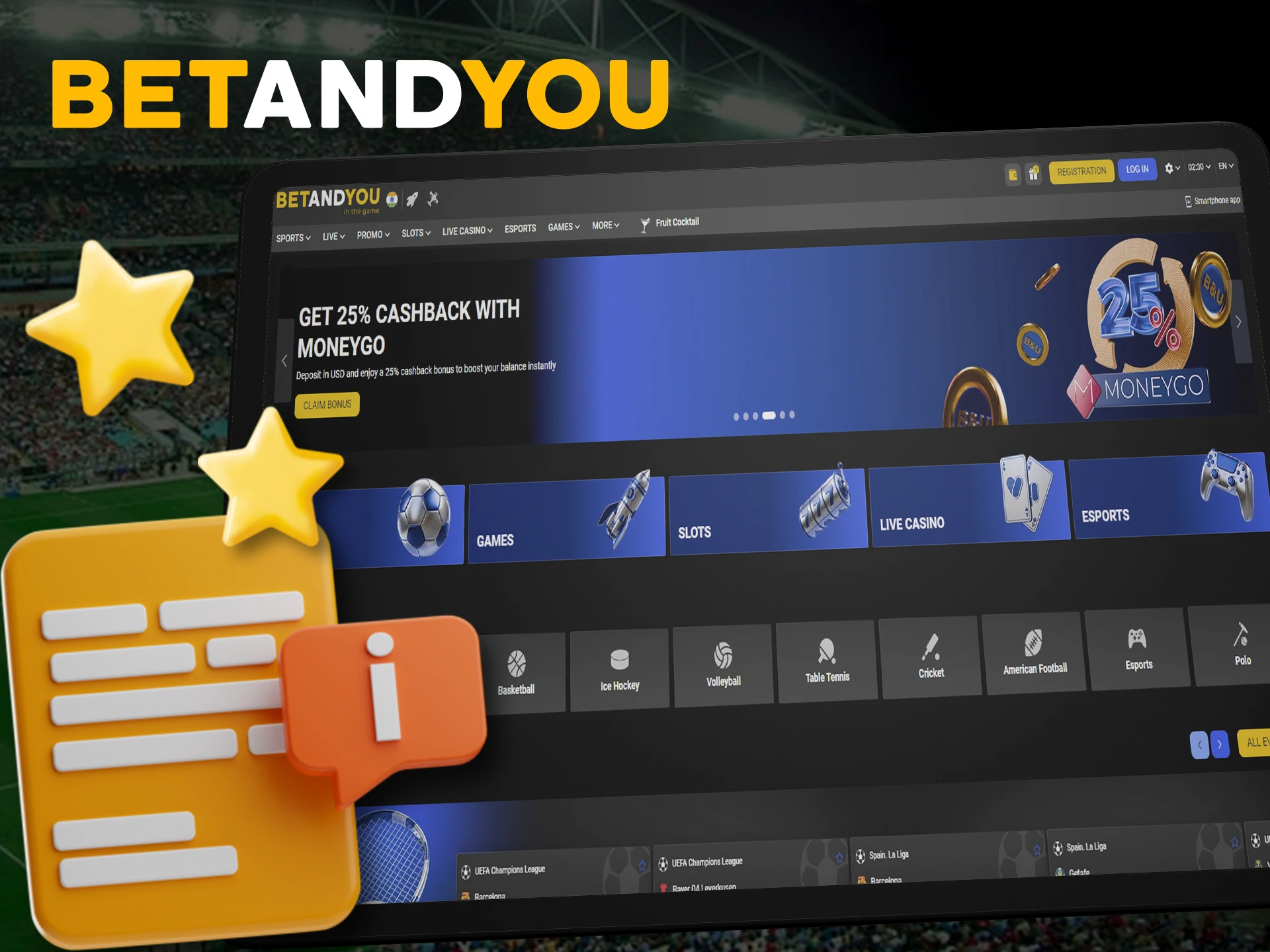 Read the verdict made by the Sportskhabri team about Betandyou.