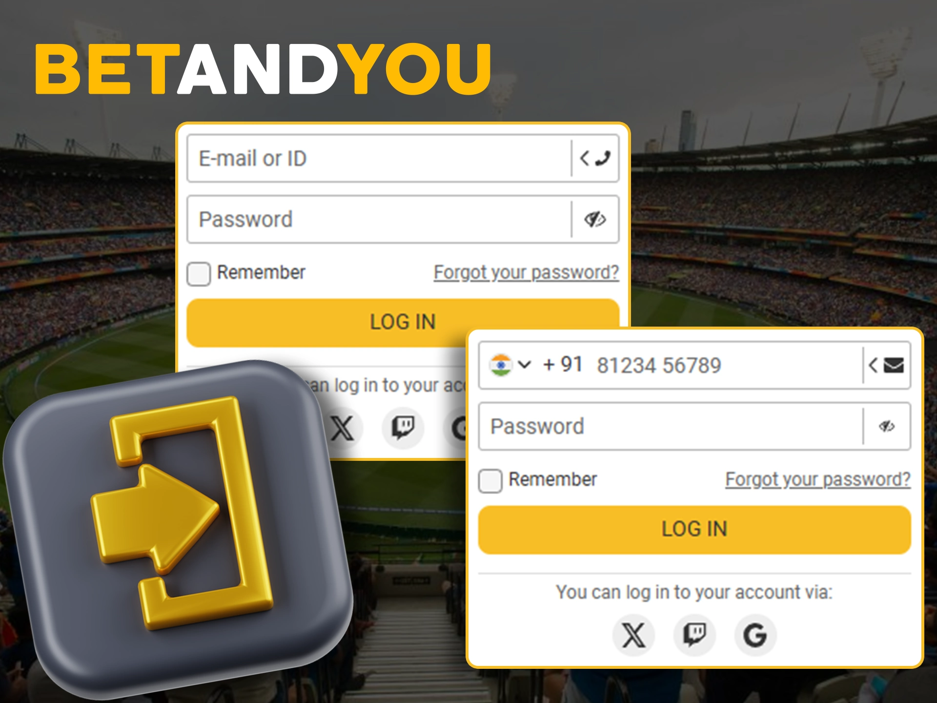 If you have previously used the Betandyou casino and have an account on it, log in to the platform using our instructions.