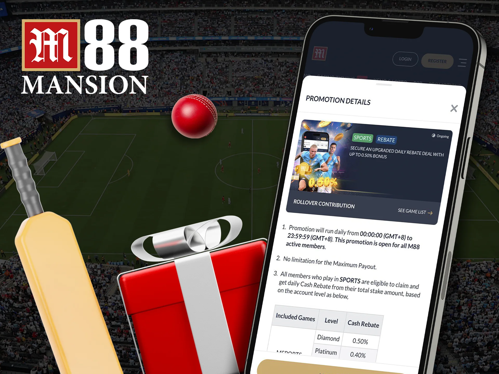 A bonus for your sports bets is already waiting for you in the M88 app.