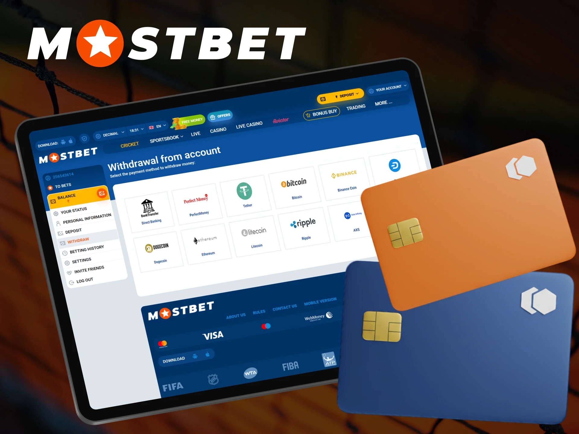 Withdrawing money from your account at Mostbet is a straightforward procedure.