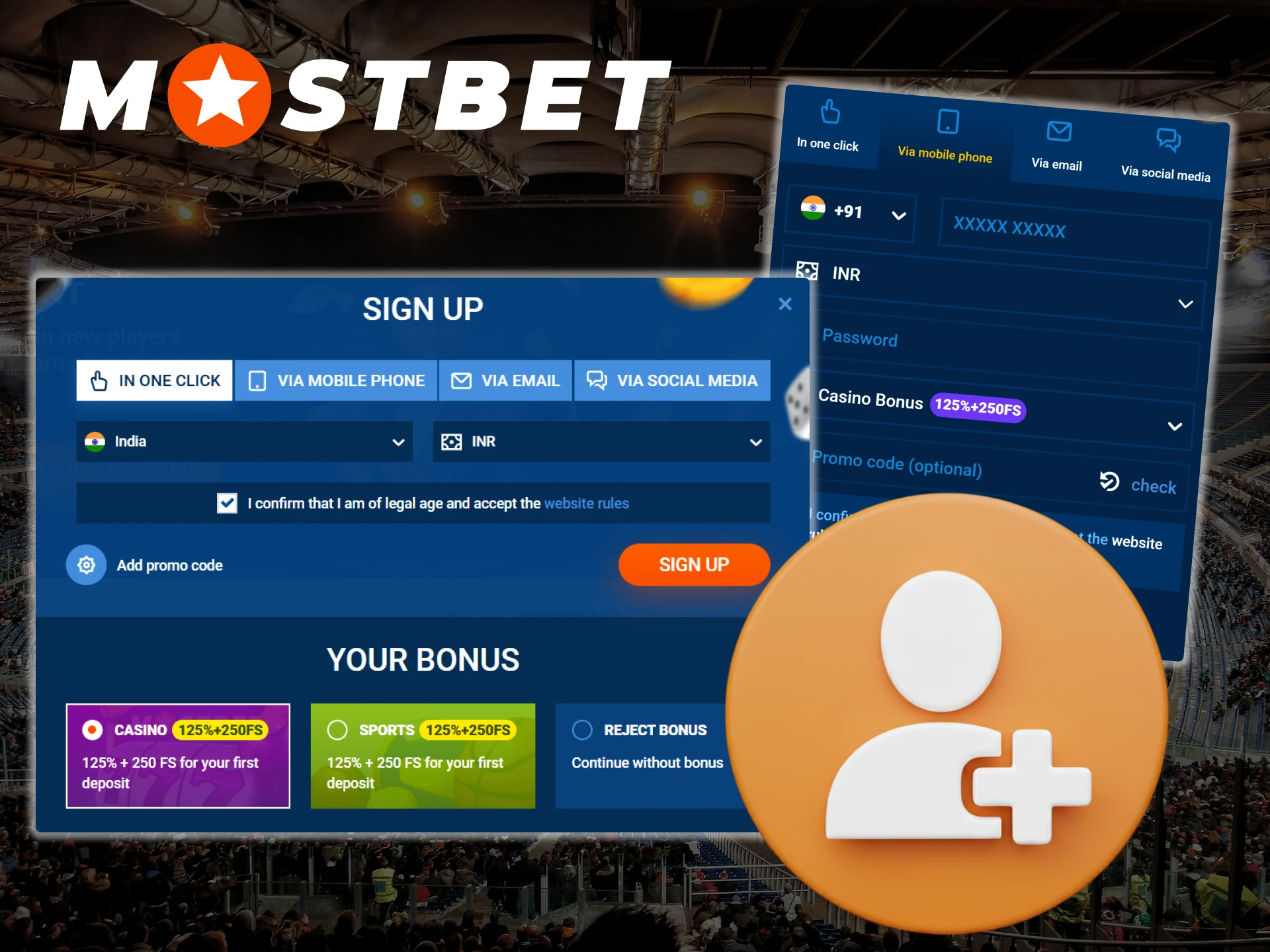 Register with Mostbet and start betting and playing in online casinos today.
