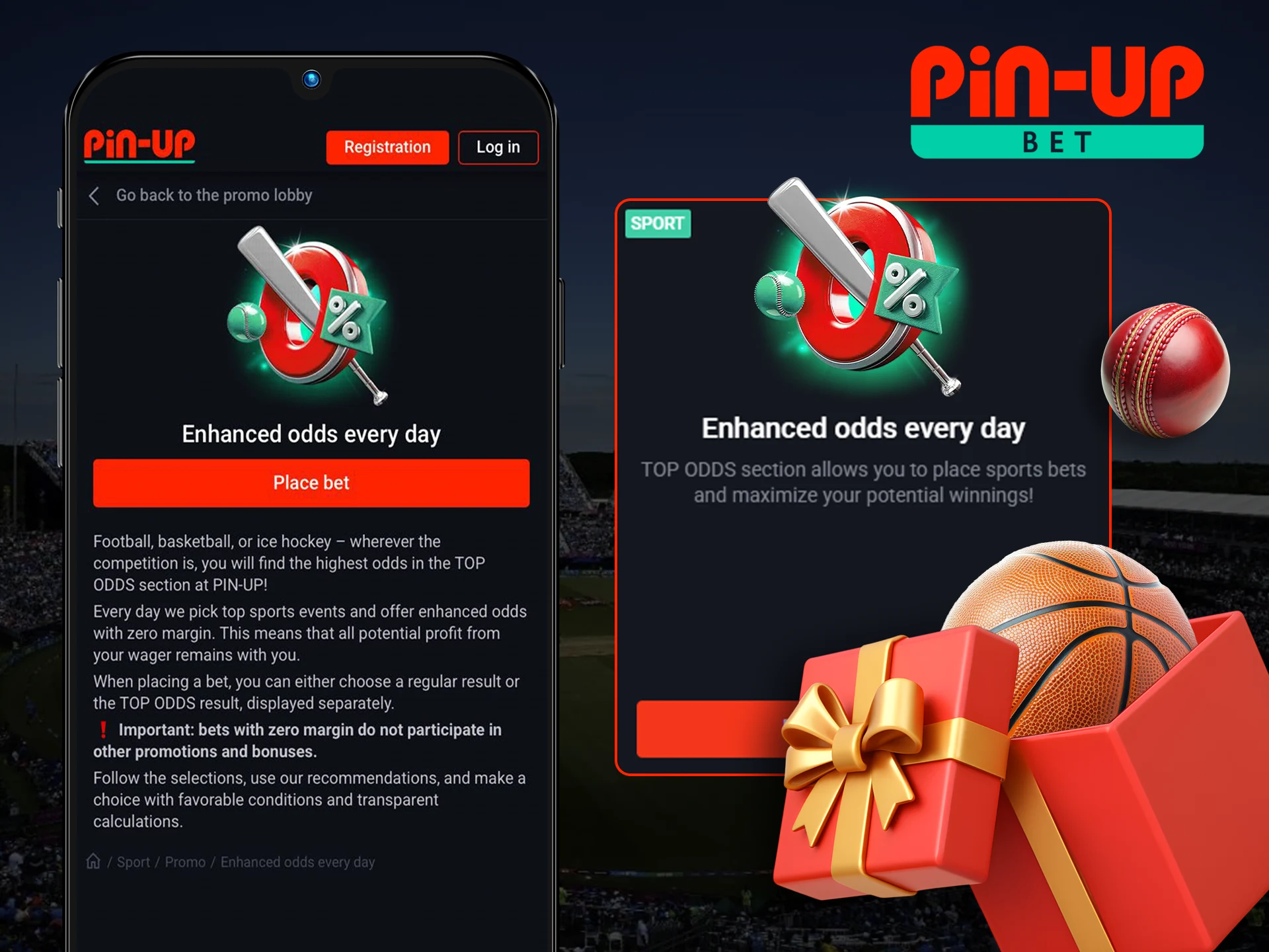 Use the bonus for the best sports odds in the Pin Up app.