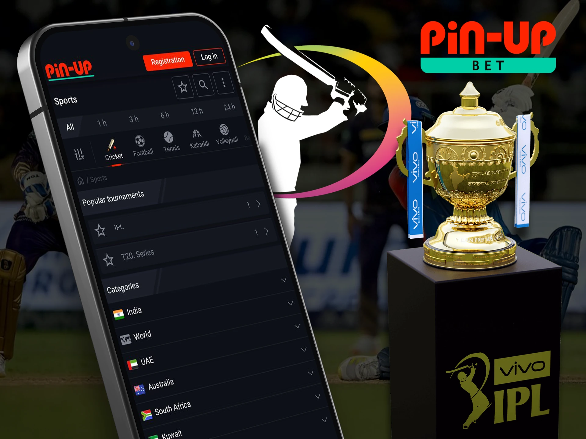 Don't miss the most important cricket tournament IPL with the Pin Up app.