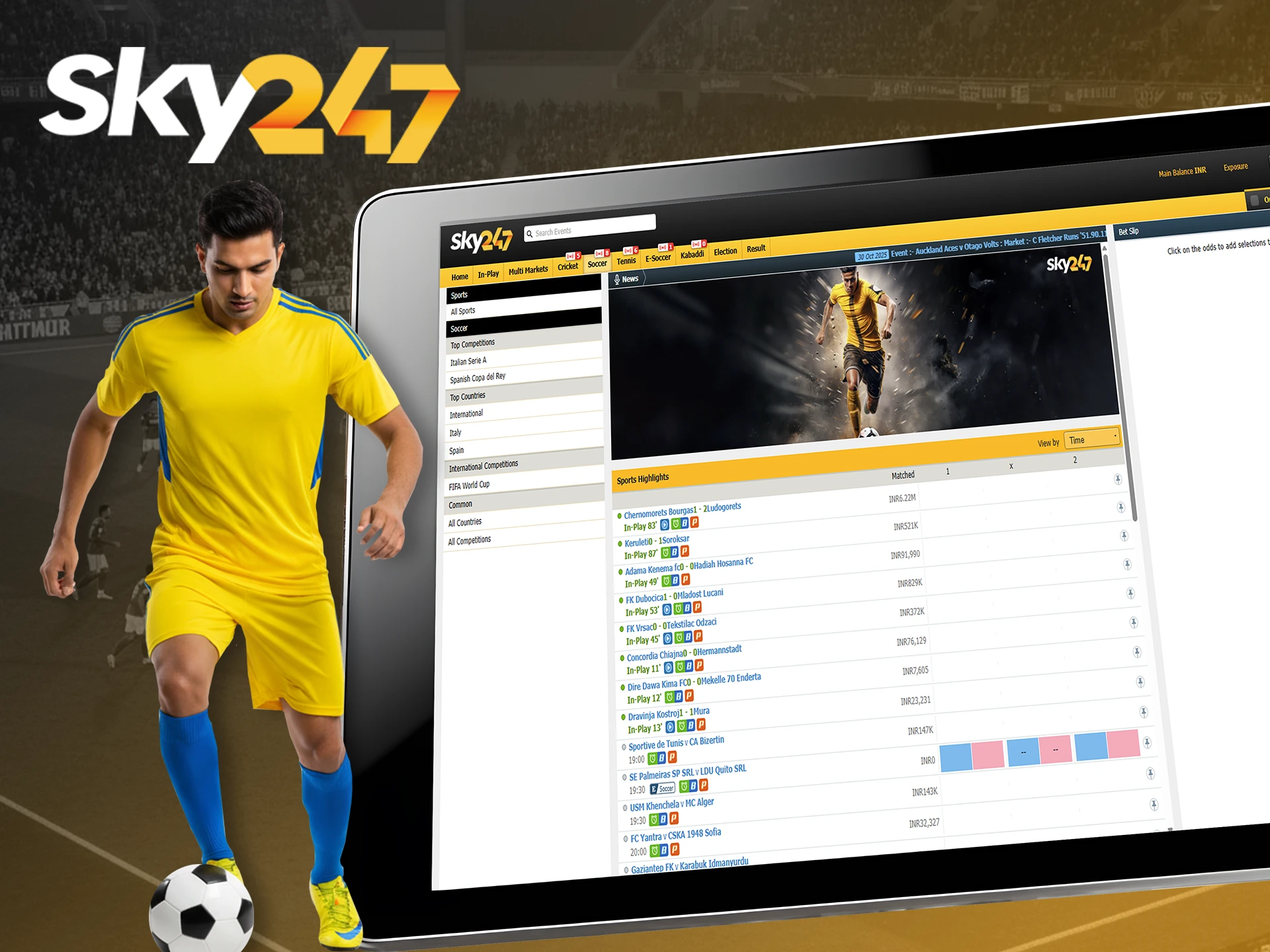 Predict the outcomes of football matches with Sky247.