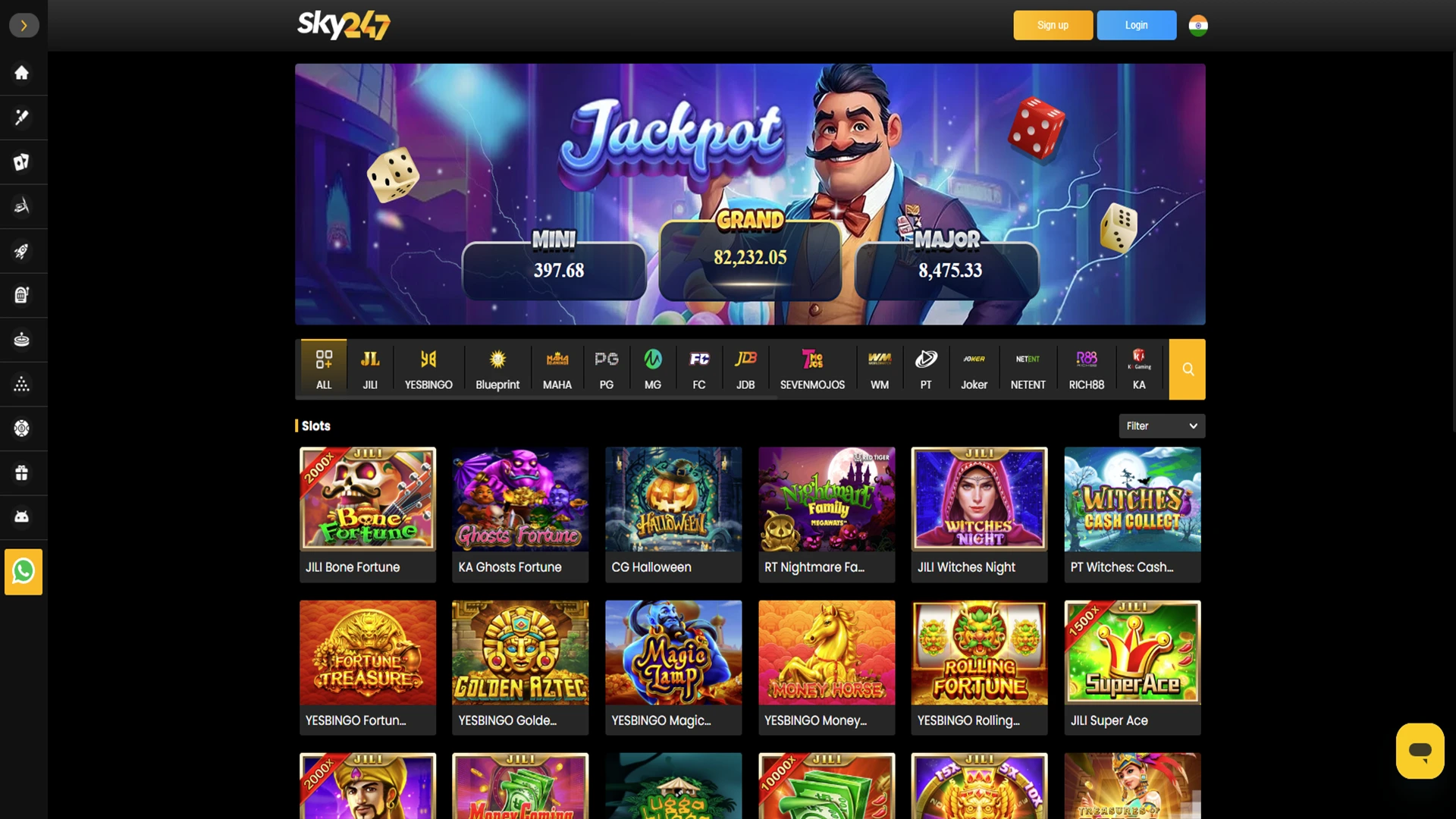 Find your favorite ingredients among the many at Sky247.