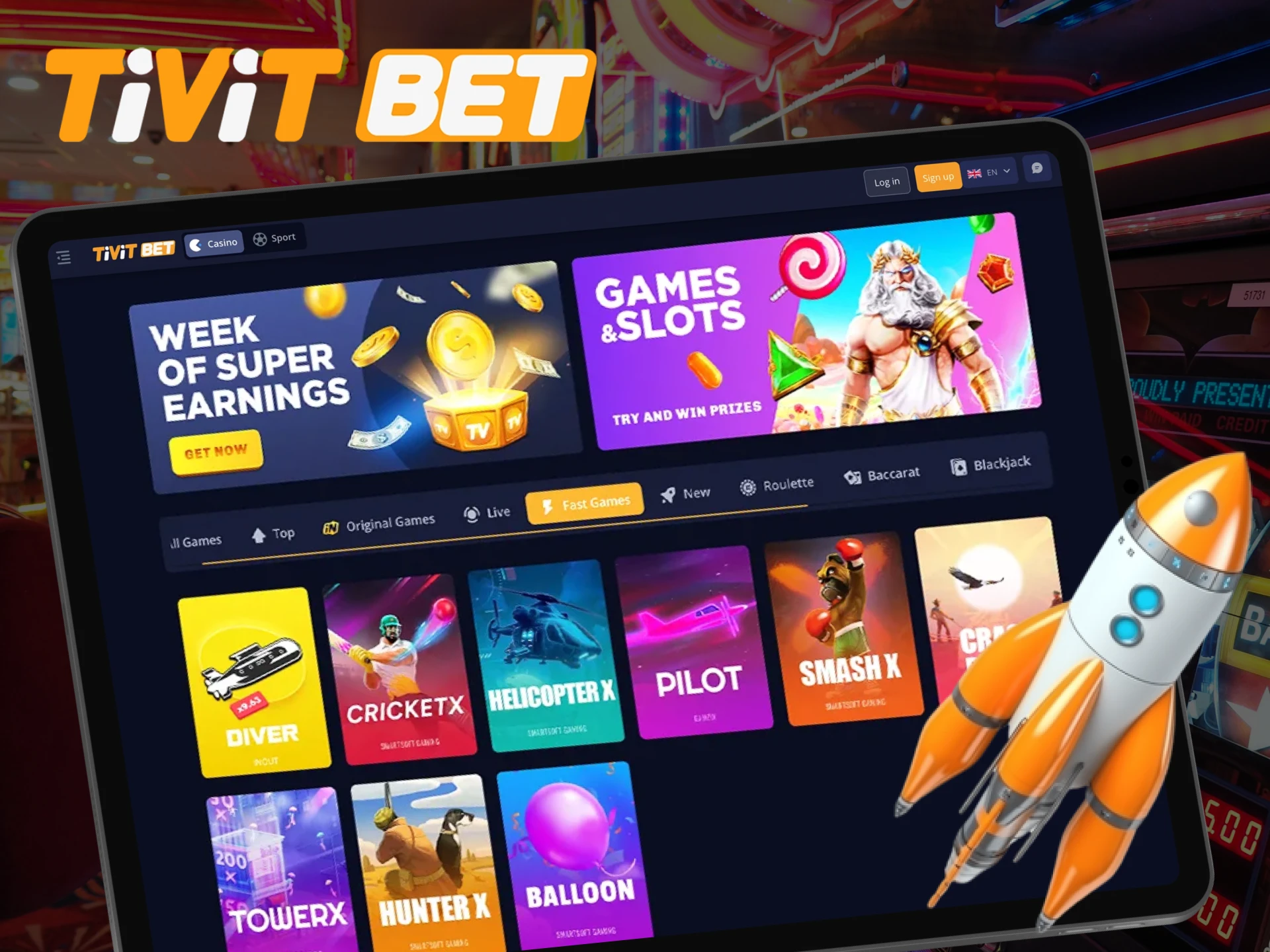 The best odds on crash games are waiting for you at Tivitbet.