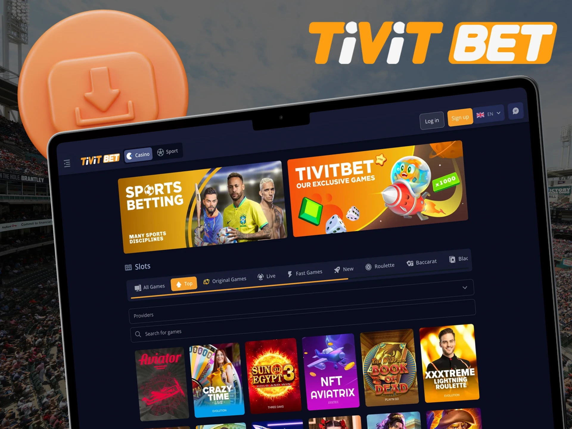 Install Tivitbet on your computer and enjoy the game.