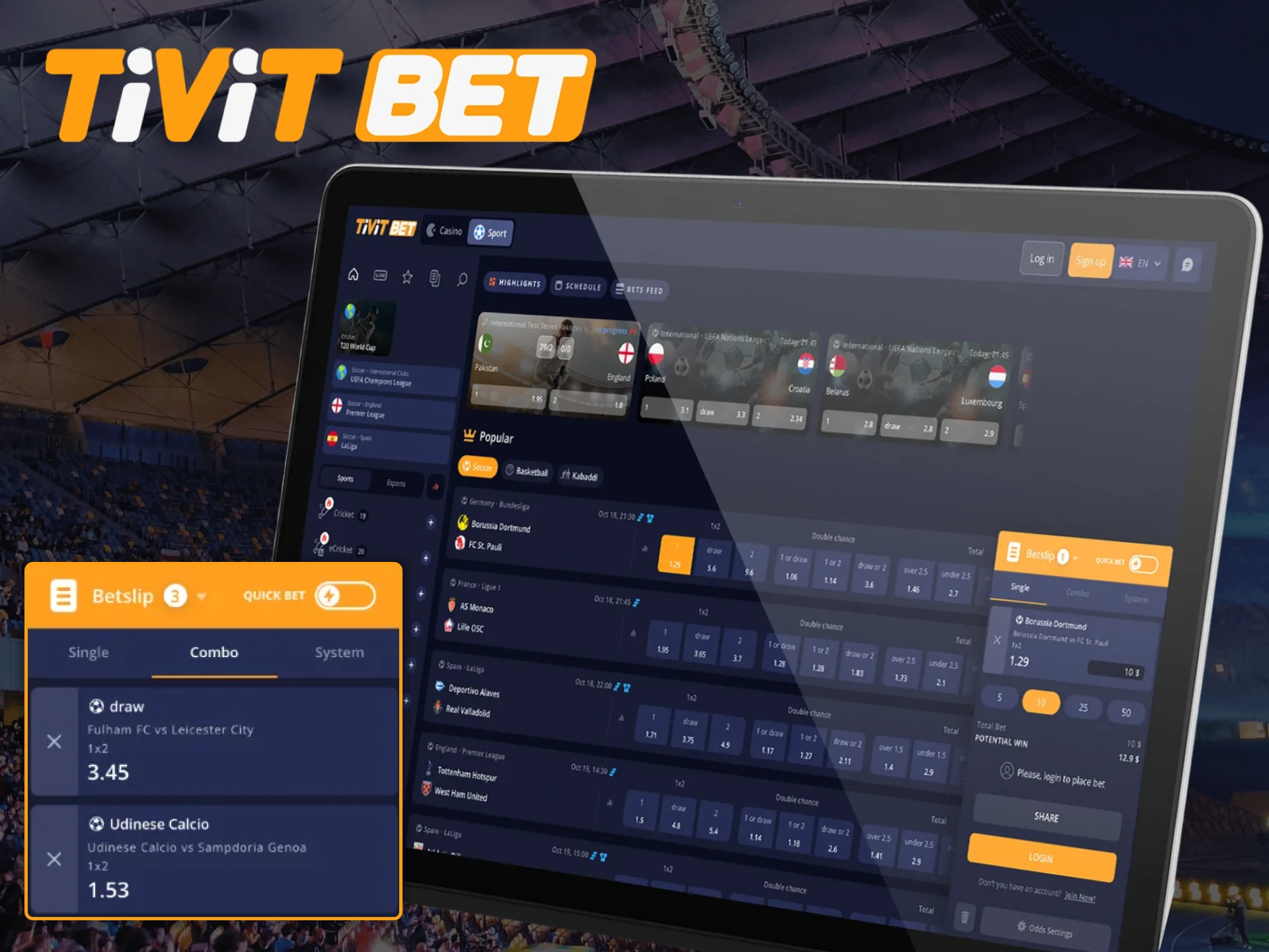 Choose the right type of sports betting for you at Tivitbet.