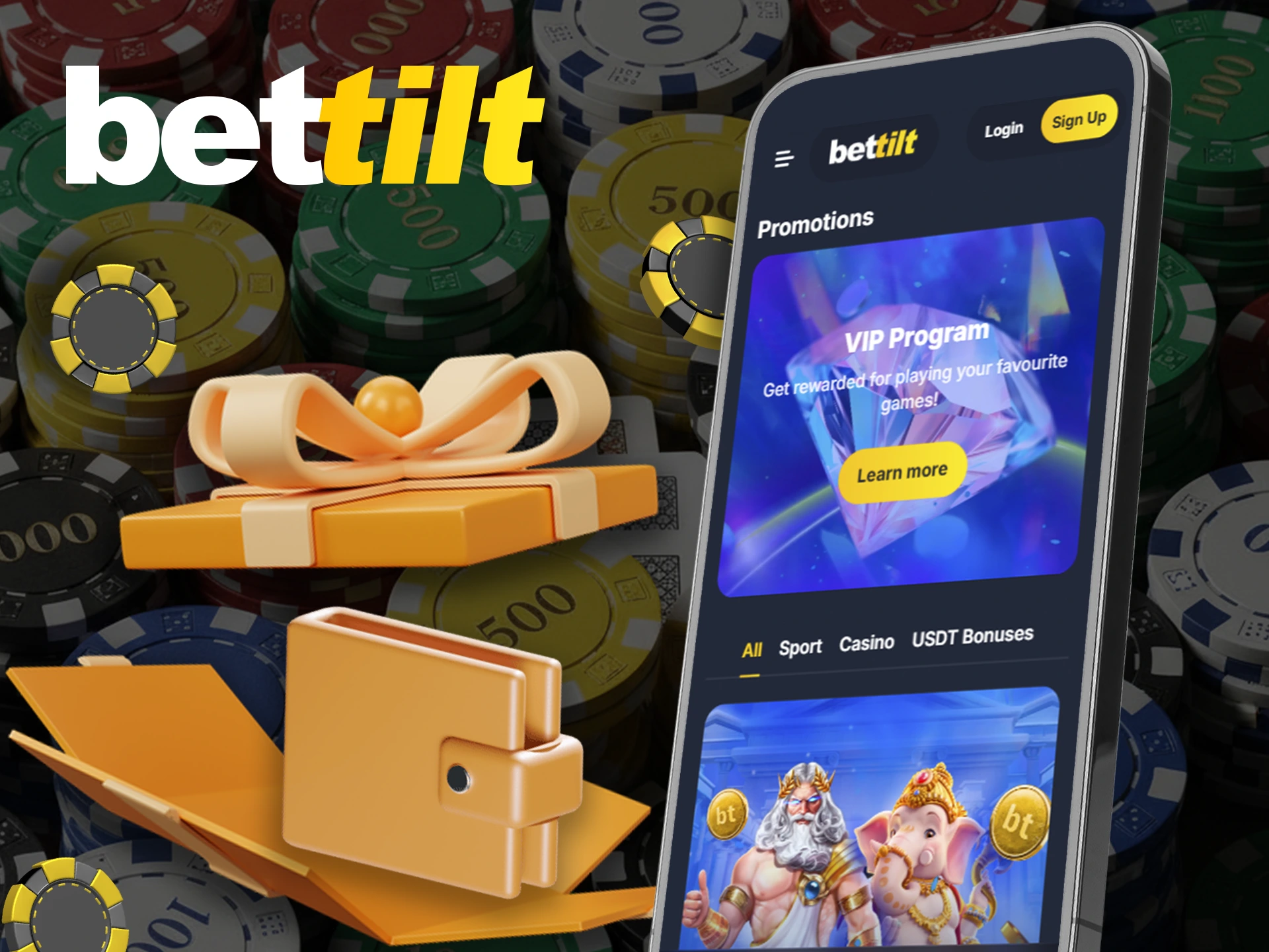 Top up your Bettilt account and earn bonuses in the app.