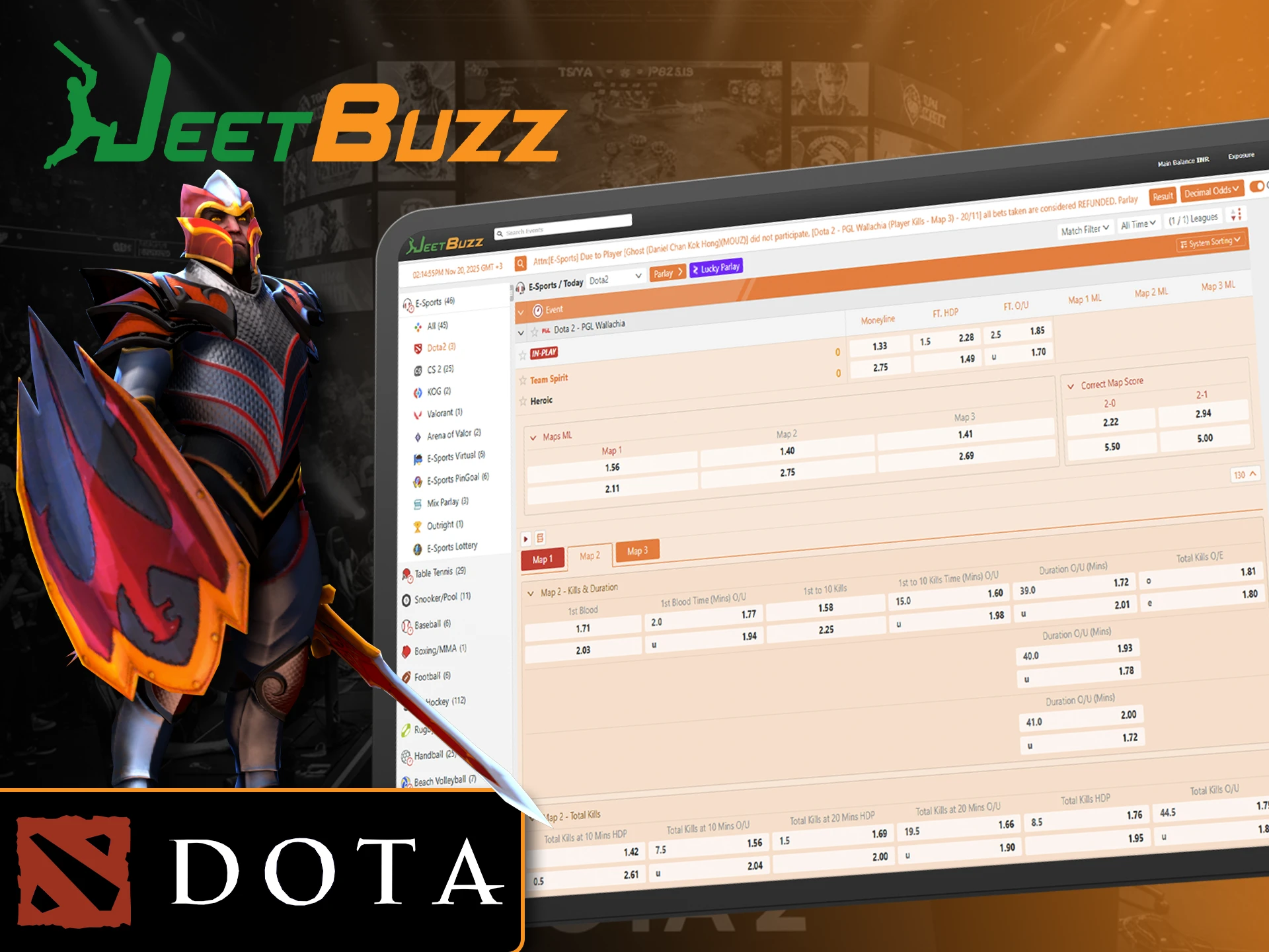 Don't miss the important Dota 2 tournaments at JeetBuzz for big wins.