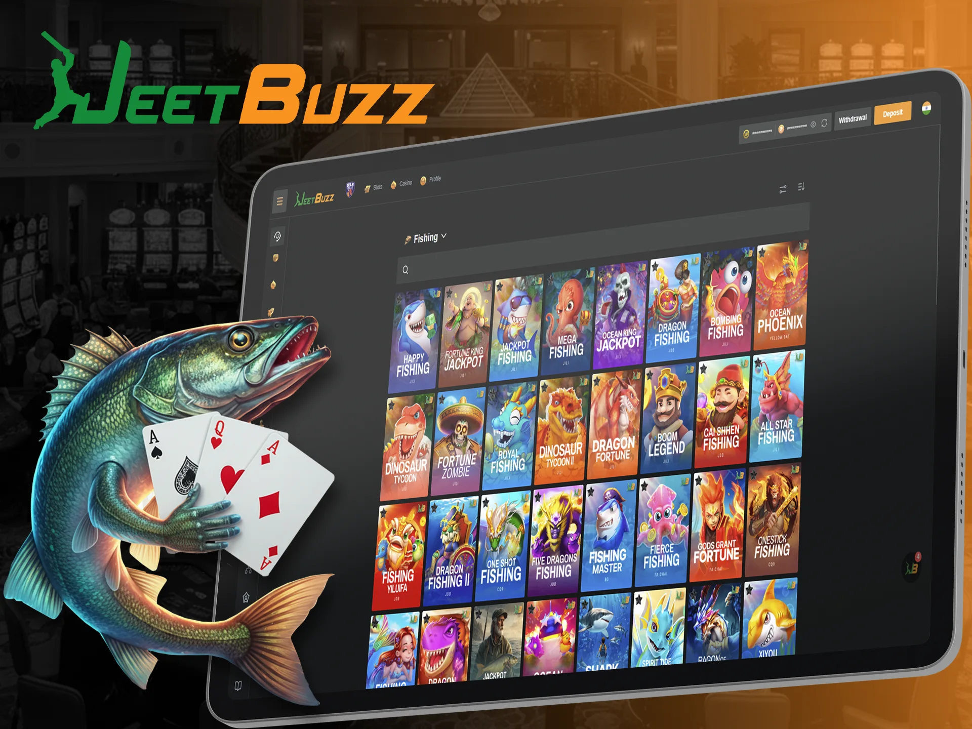 Hit the jackpot in the Fishing section of JeetBuzz.