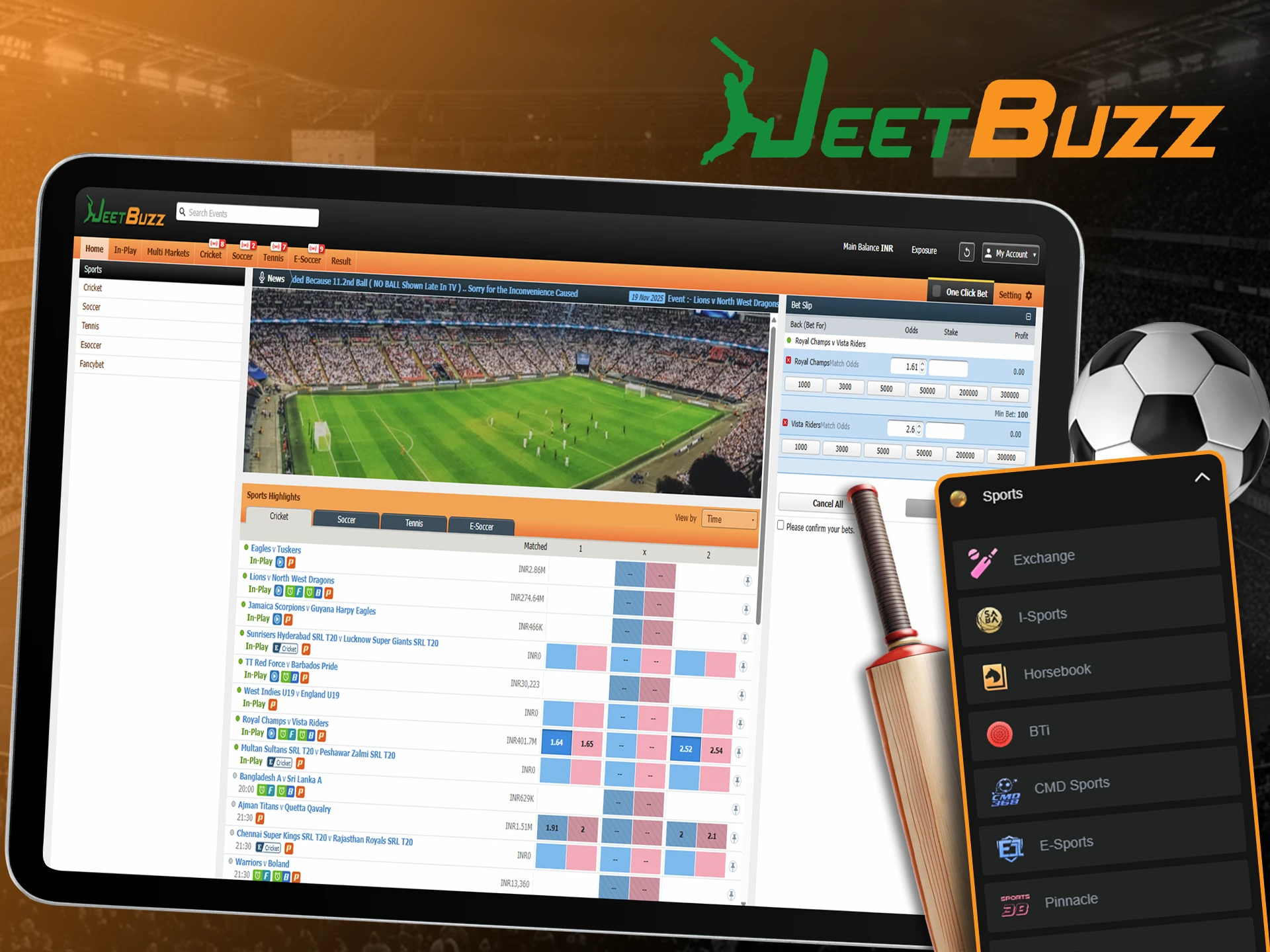 Start betting now by creating an account with JeetBuzz.