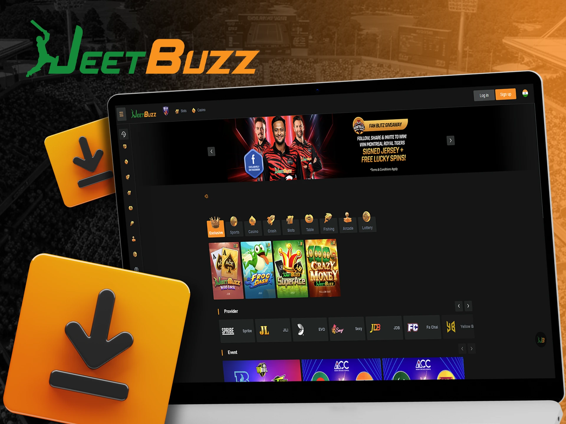 Get the JeetBuzz PC app for quick access to betting.