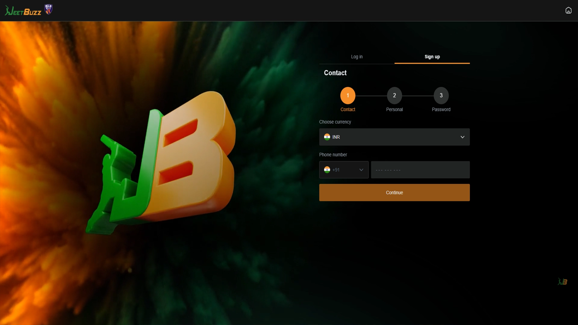 Register an account to start betting on JeetBuzz.