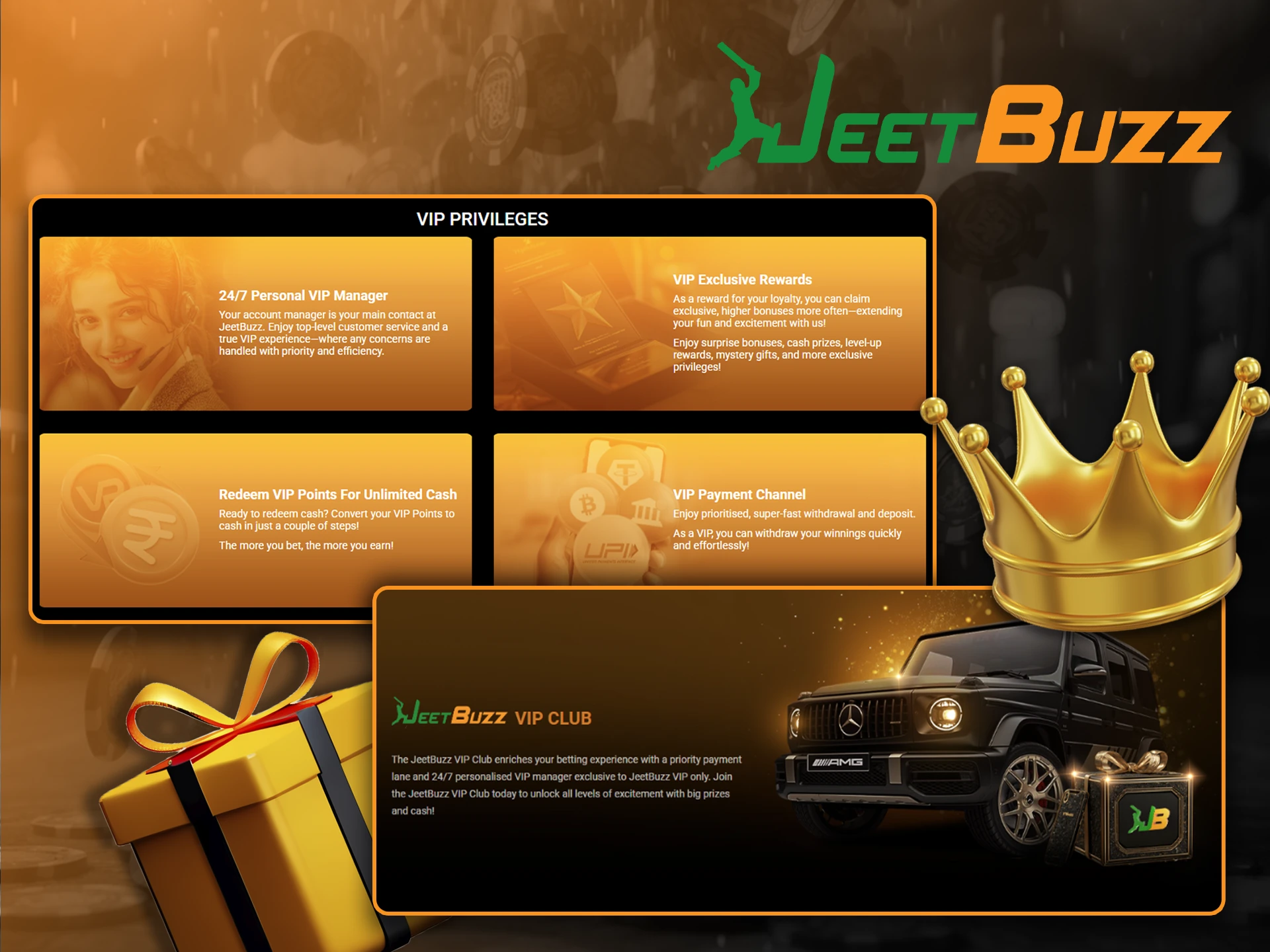 Join the VIP Club and get tons of benefits at JeetBuzz.