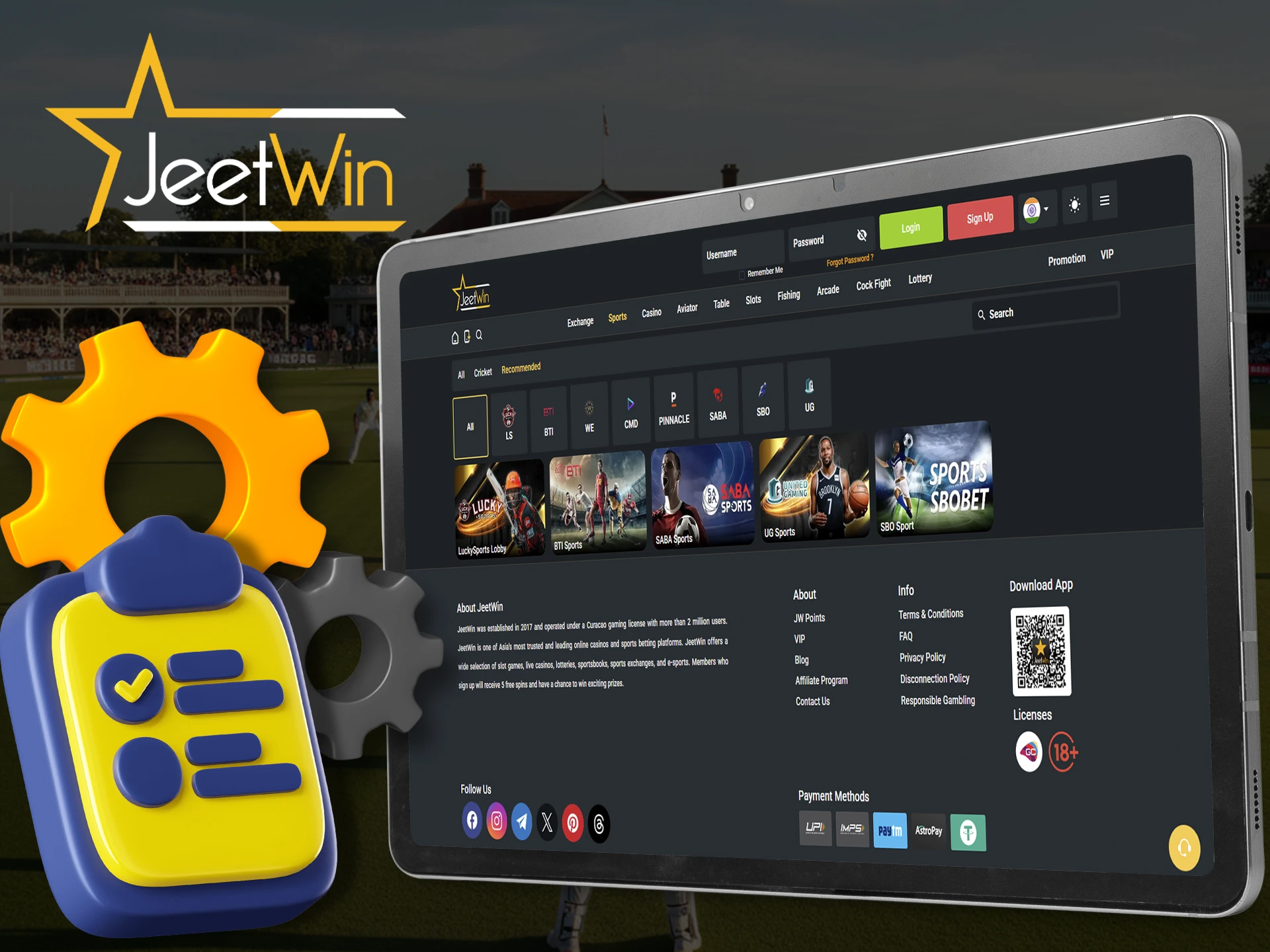 Use the options for more accurate sports betting at JeetWin.