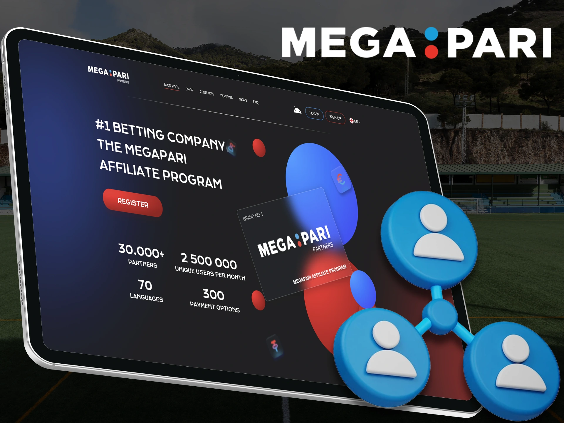 Every user of Megapari can join the affiliate program.