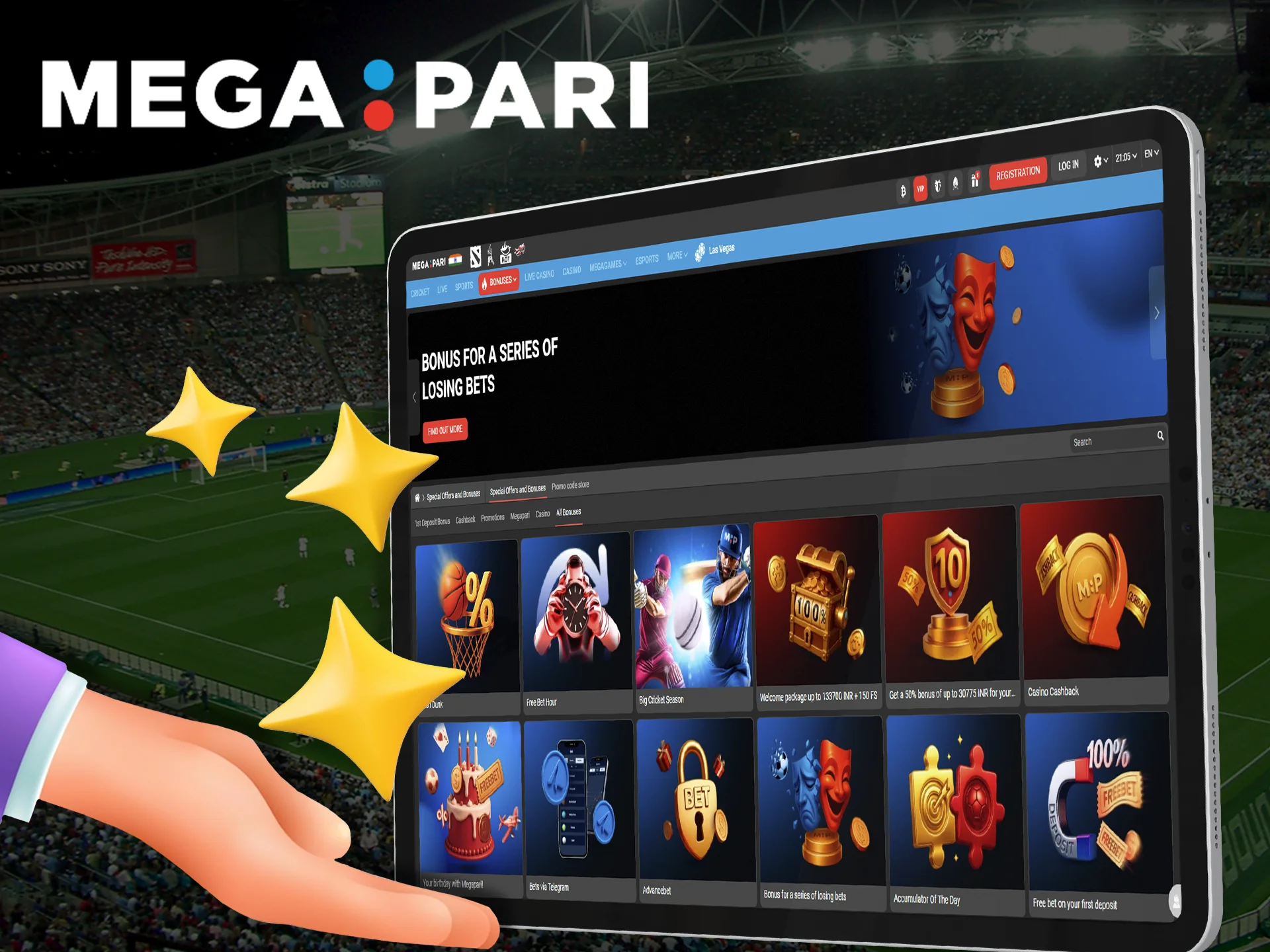 Megapari offers benefits for Indian customers.