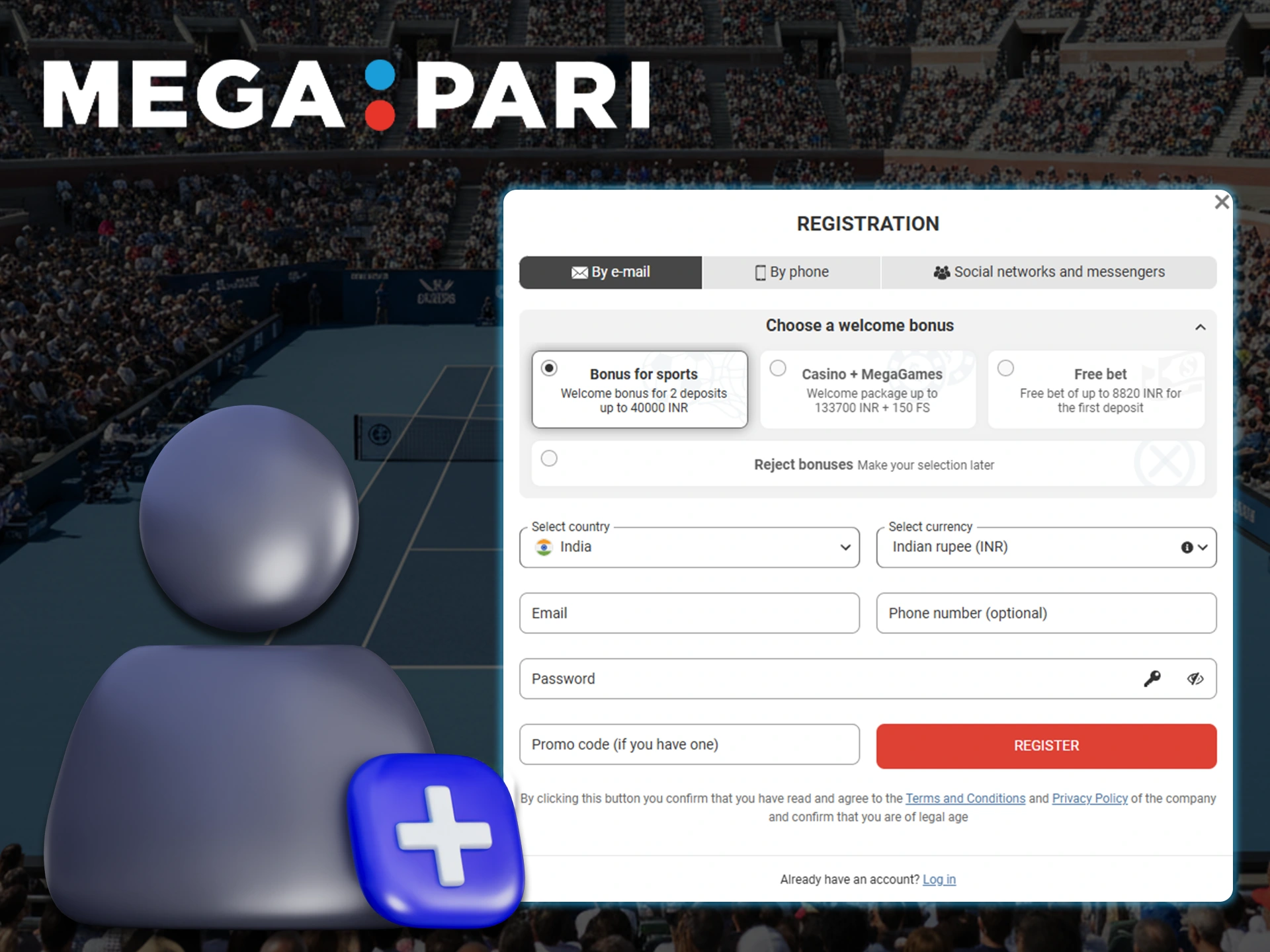 Learn how to create a new account on the Megapari online platform in minutes and get full access to all the features of this sportsbook.
